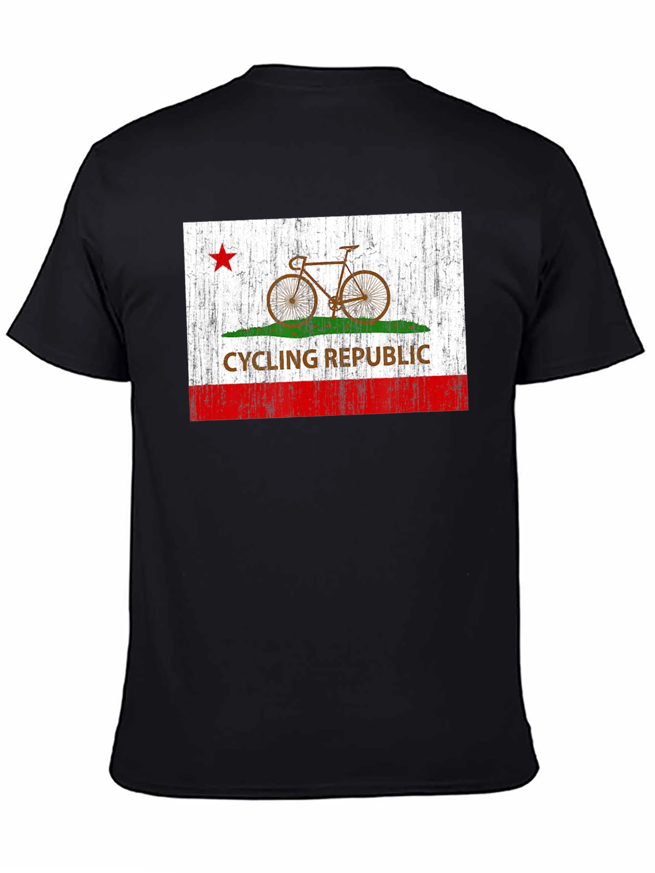 Black Cycling Republic Graphic Tee - Black Cotton T-Shirt view 4