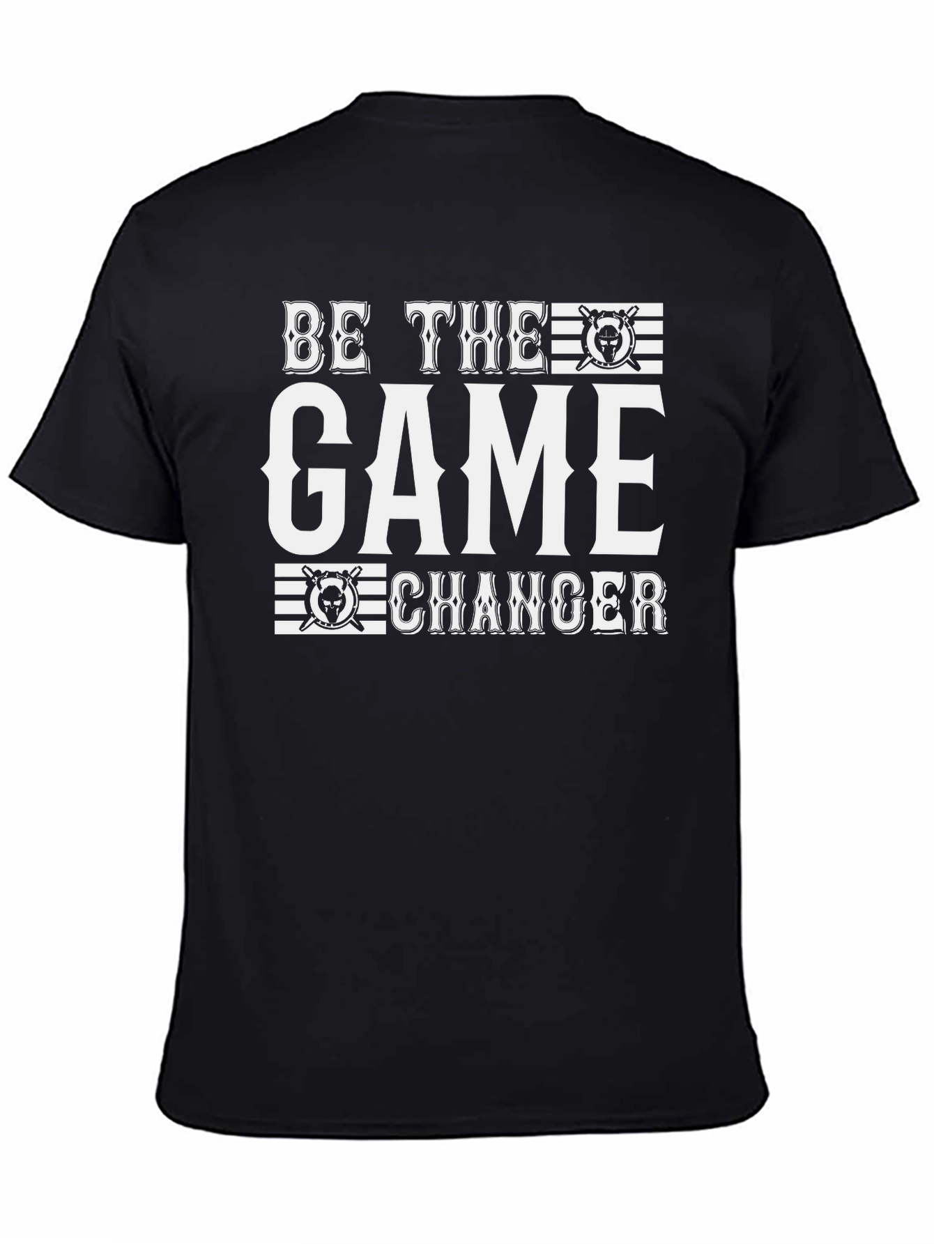Black Be the Game Changer T-Shirt - Black Cotton Tee view 4