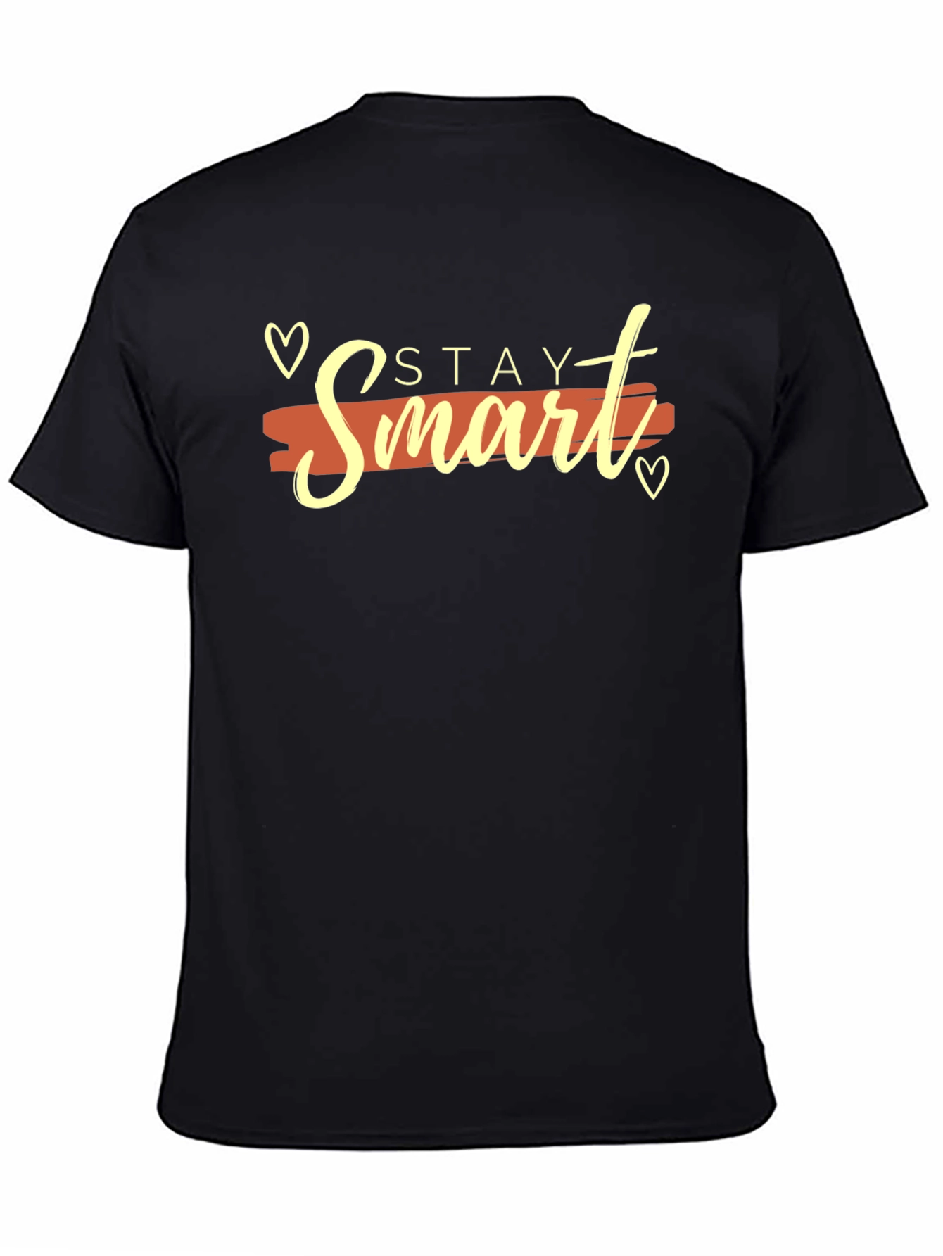 Black Stay Smart Graphic T-Shirt view 4