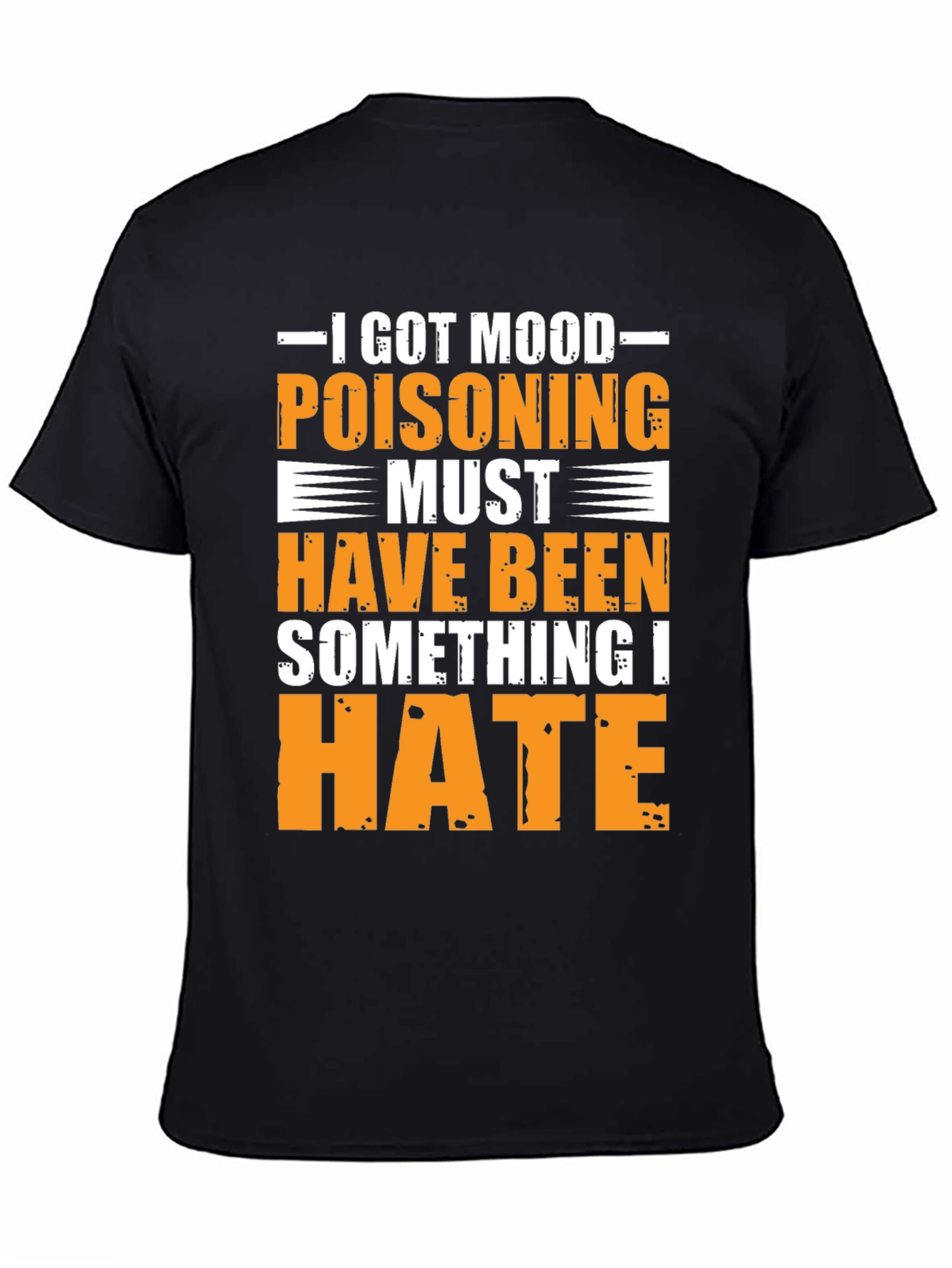 Black Mood Poisoning Funny Graphic T-Shirt view 4
