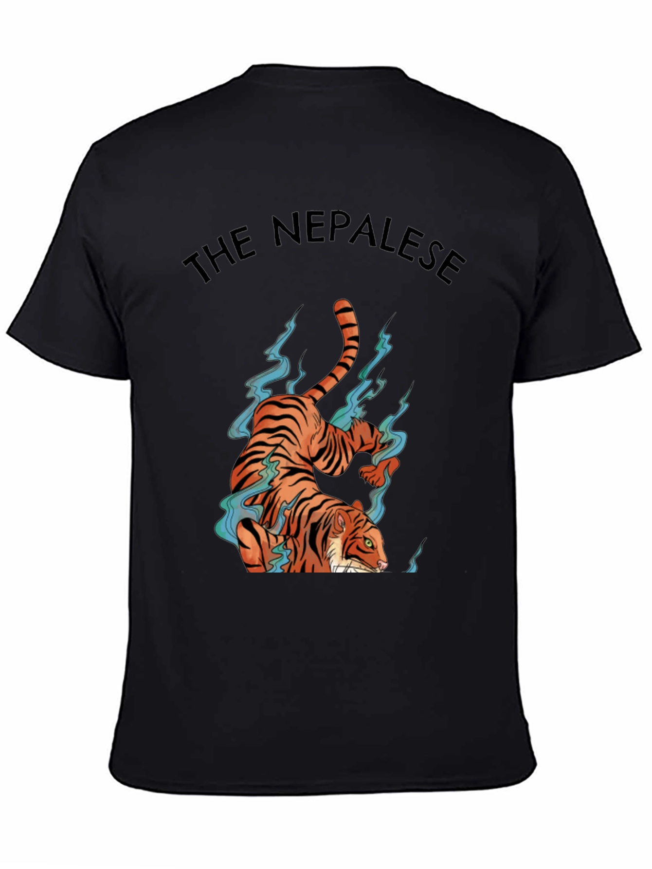 Black The Nepalese Tiger Graphic Tee view 4