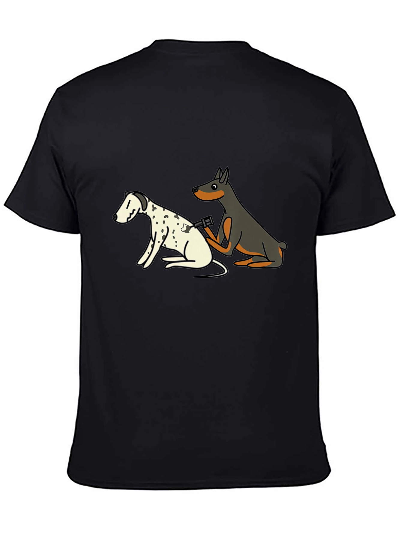Black Dog Tattoo Artist Graphic T-Shirt view 4
