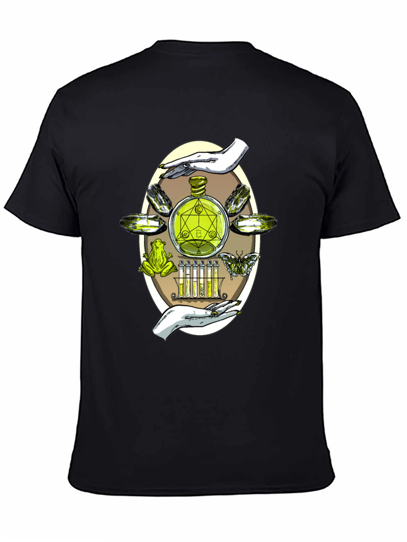 Black Alchemy Graphic T-Shirt - Science & Magic Tee view 4