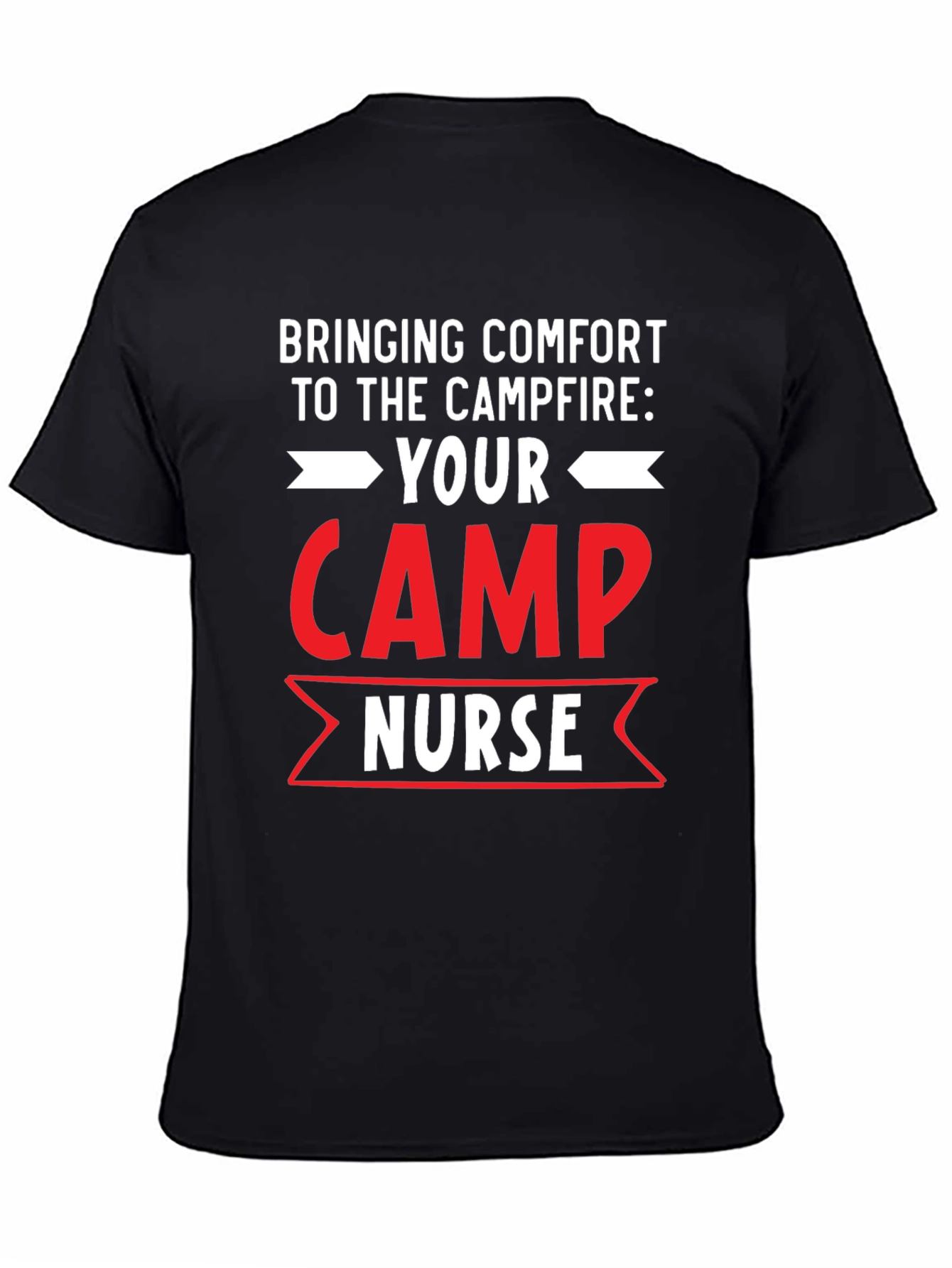 Black Camp Nurse Comfort T-Shirt view 4