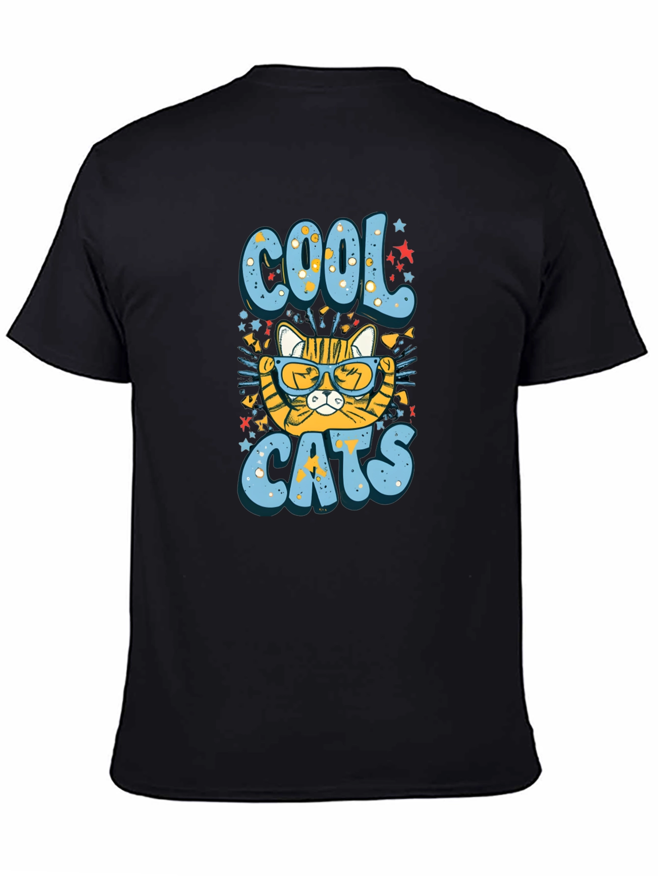 Black Cool Cats T-Shirt view 4