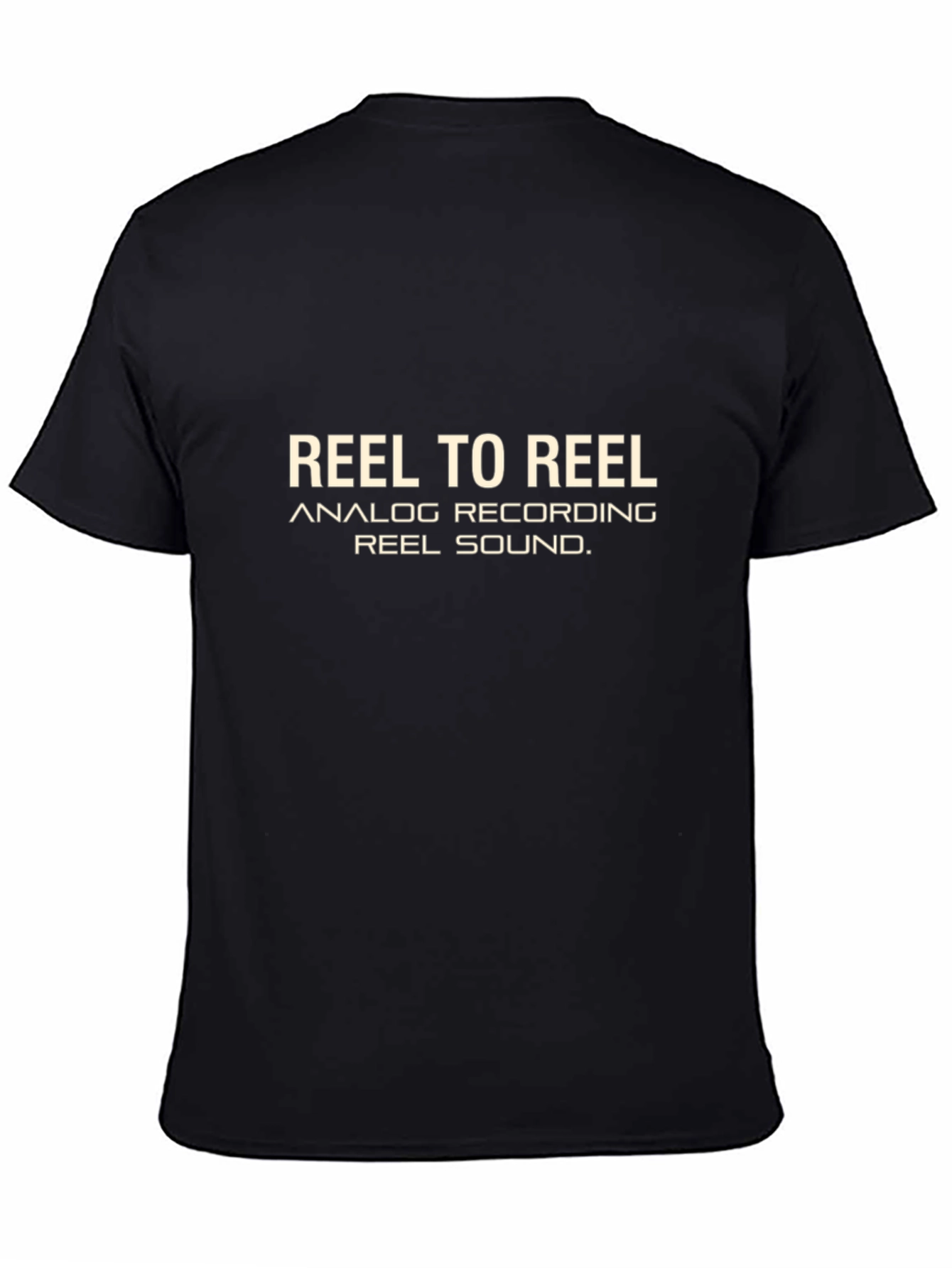 Black Reel to Reel Analog Recording Black T-Shirt view 4