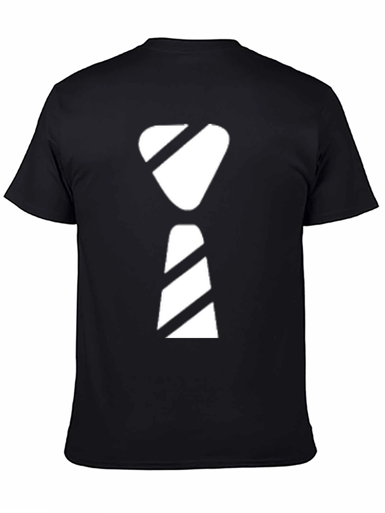 Black Modern Graphic Tie T-Shirt - Casual Style view 4