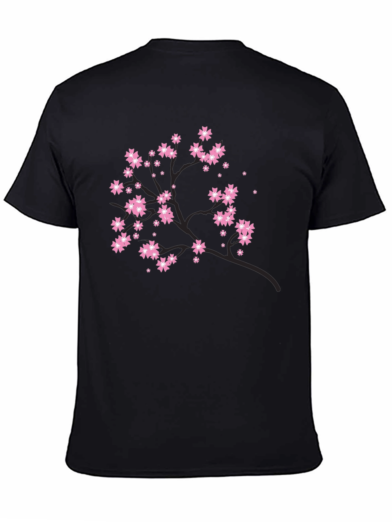 Black Blossom Tree Graphic Tee - Black view 4