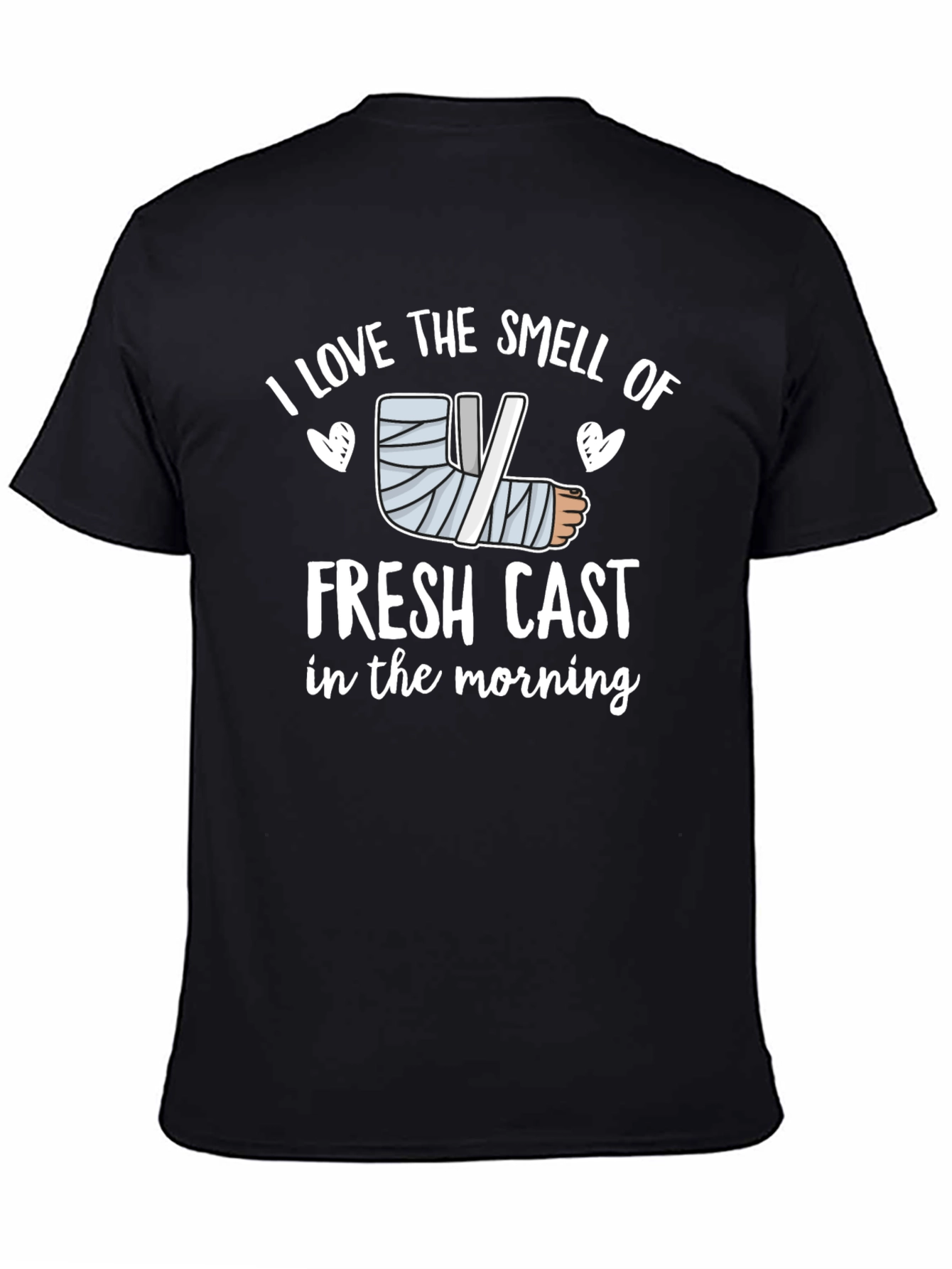 Black I Love the Smell of Fresh Cast T-Shirt view 4