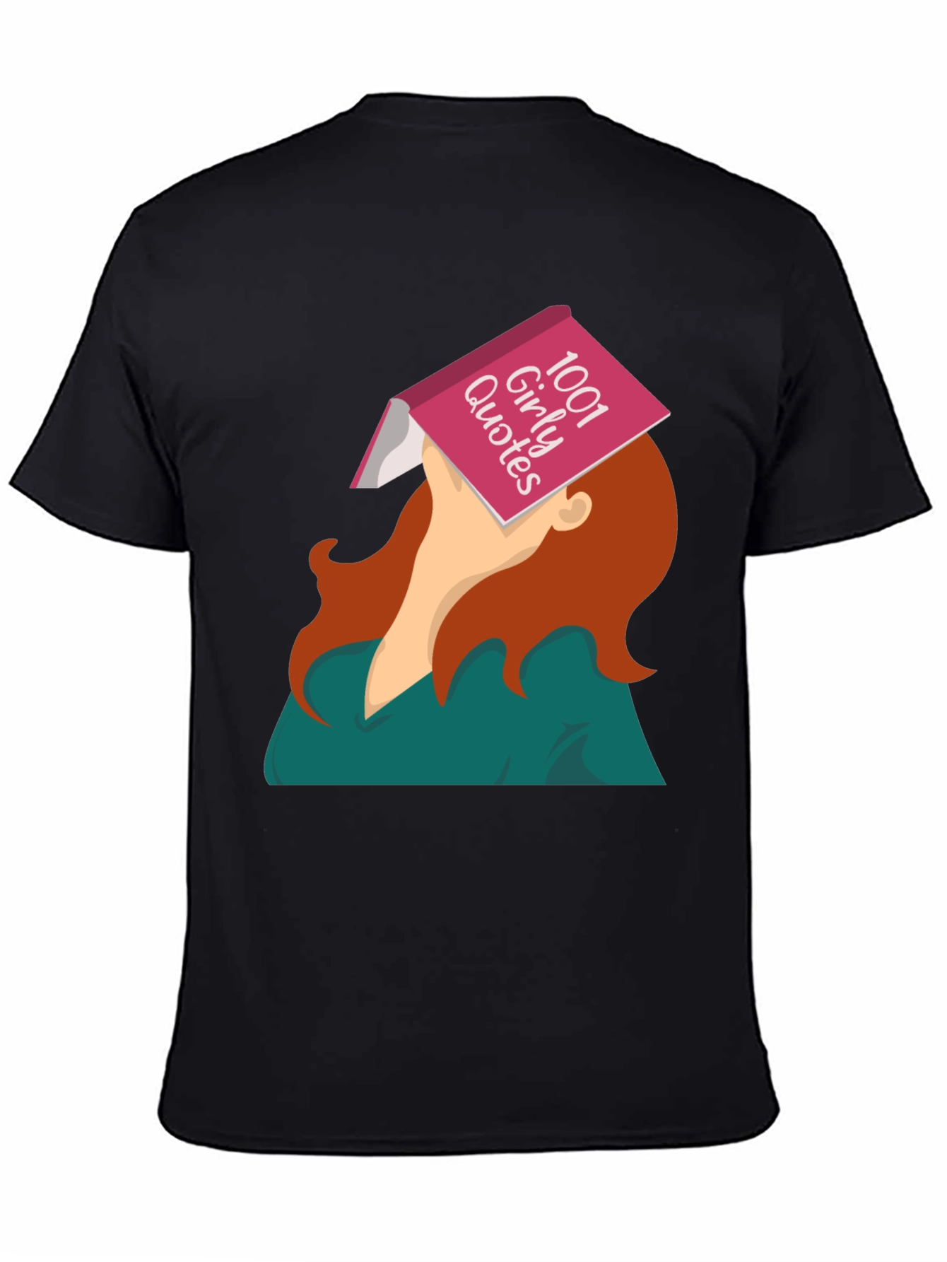 Black 1001 Girly Quotes Graphic Tee - Unisex view 4