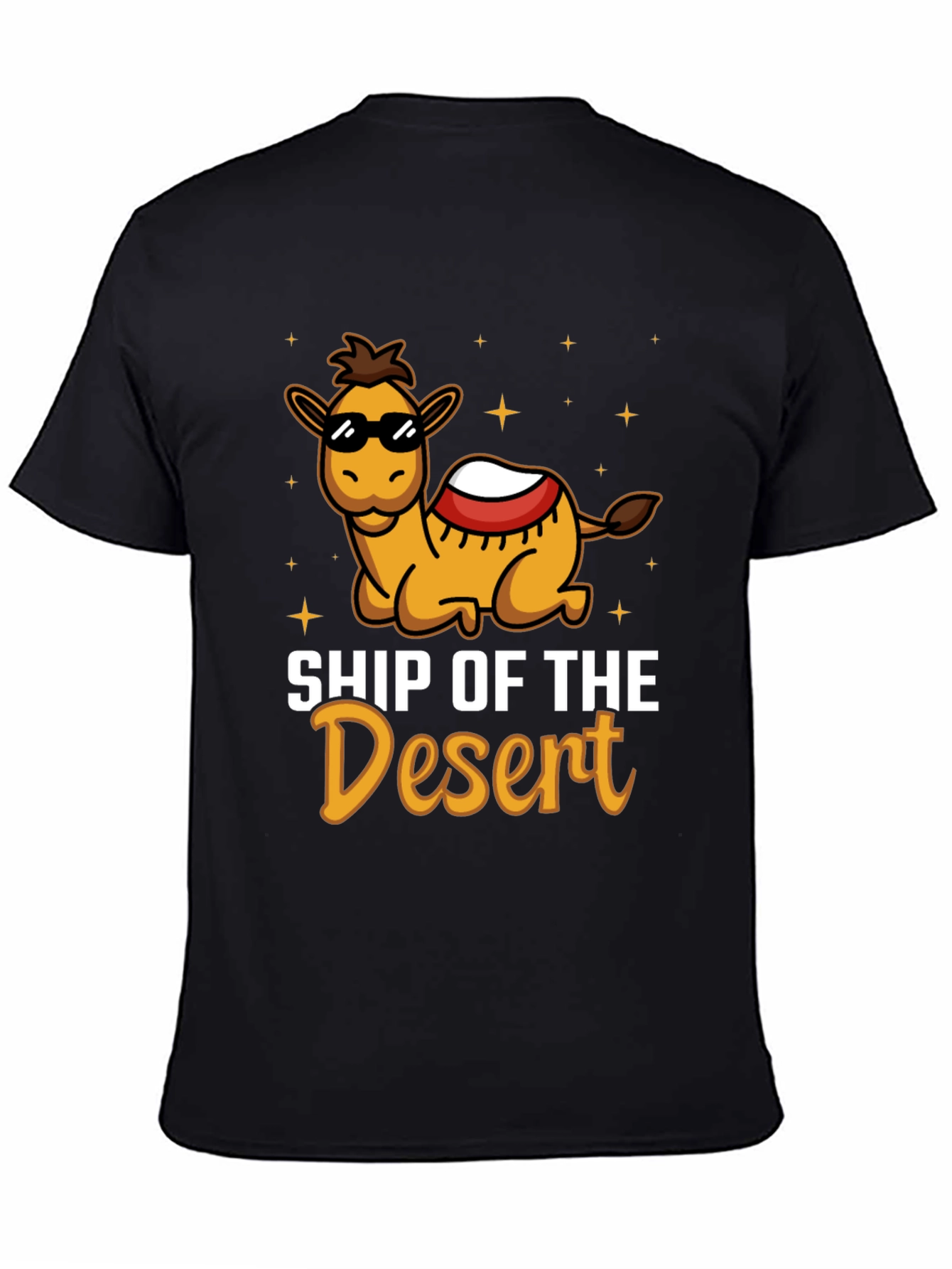 Black Cool Camel "Ship of the Desert" Graphic Tee view 4