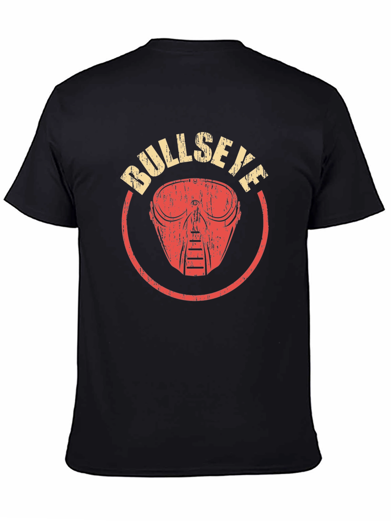 Black Bullseye Graphic Print T-Shirt - Black view 4