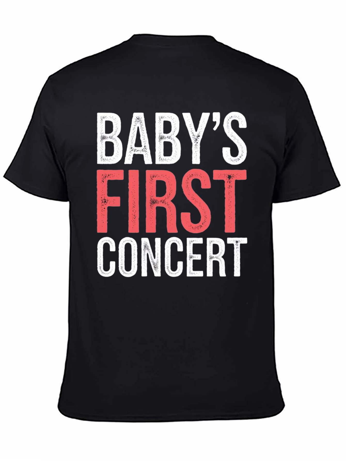 Black Baby's First Concert Black T-Shirt view 4