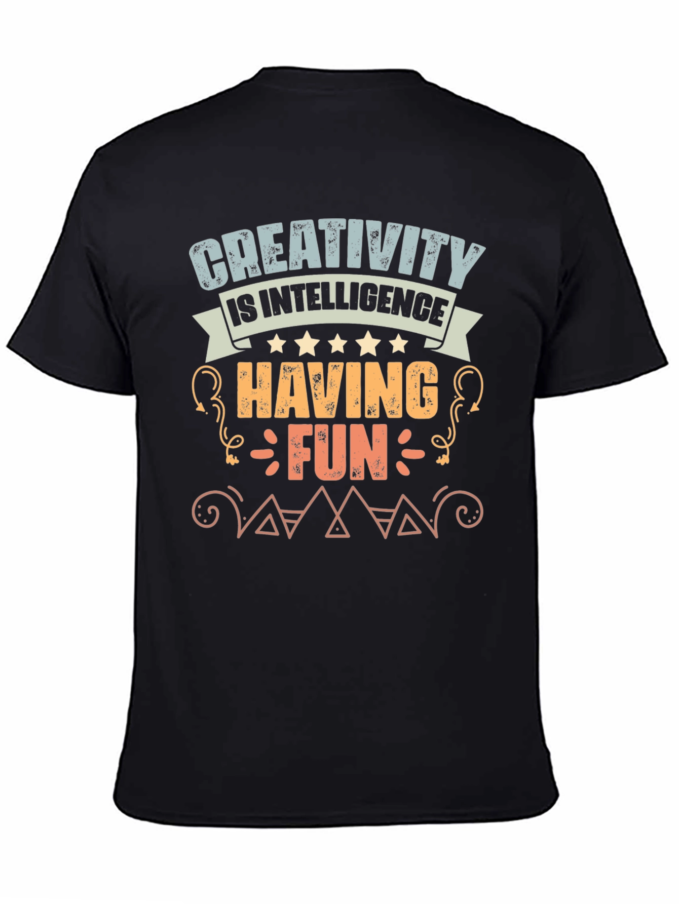 Black Creativity is Intelligence Graphic T-Shirt view 4