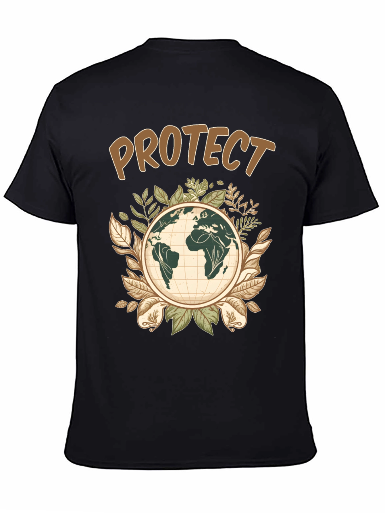 Black Protect Earth Graphic Tee view 4