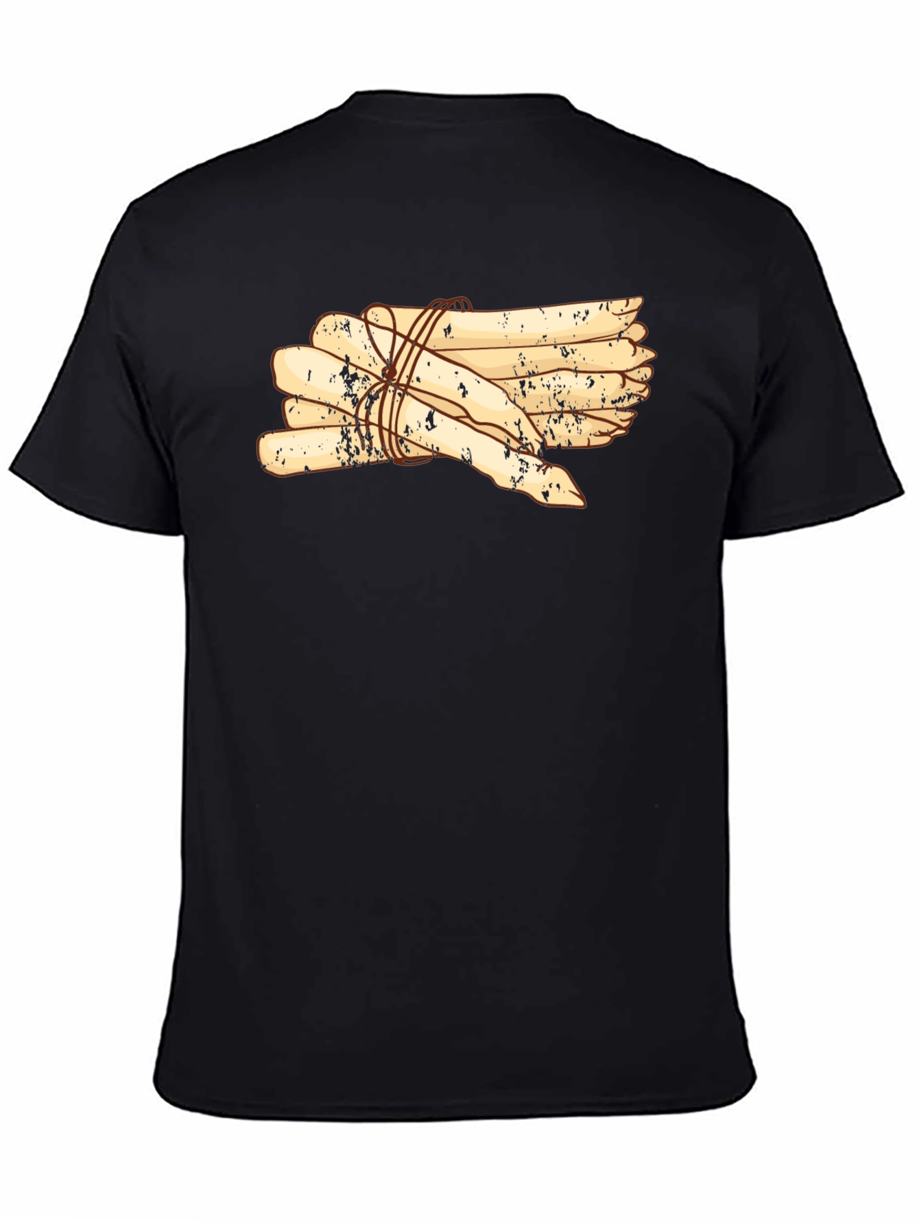 Rustic Scrollwork Graphic Tee - Black - 4