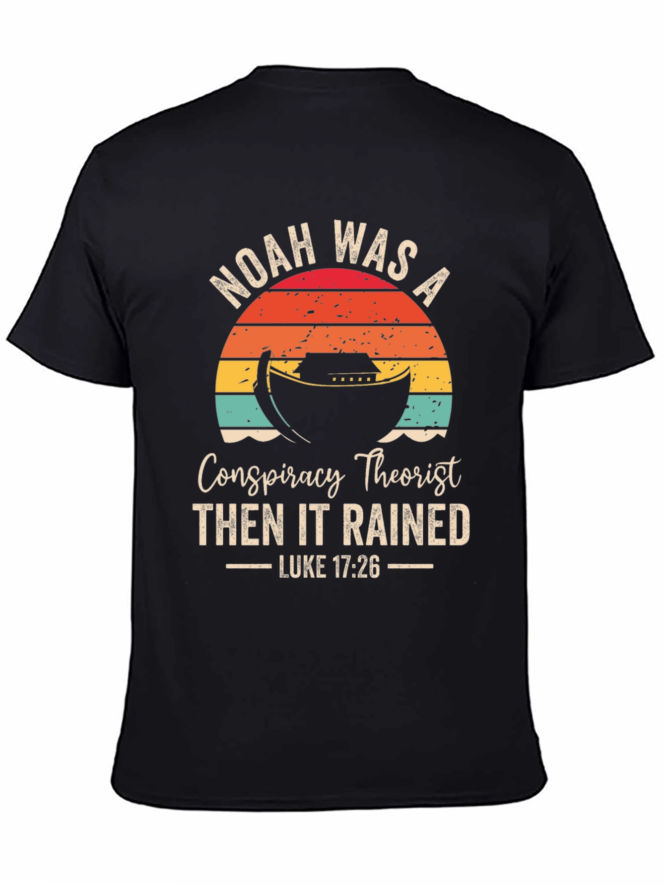 Black Noah's Ark Conspiracy T-Shirt view 4