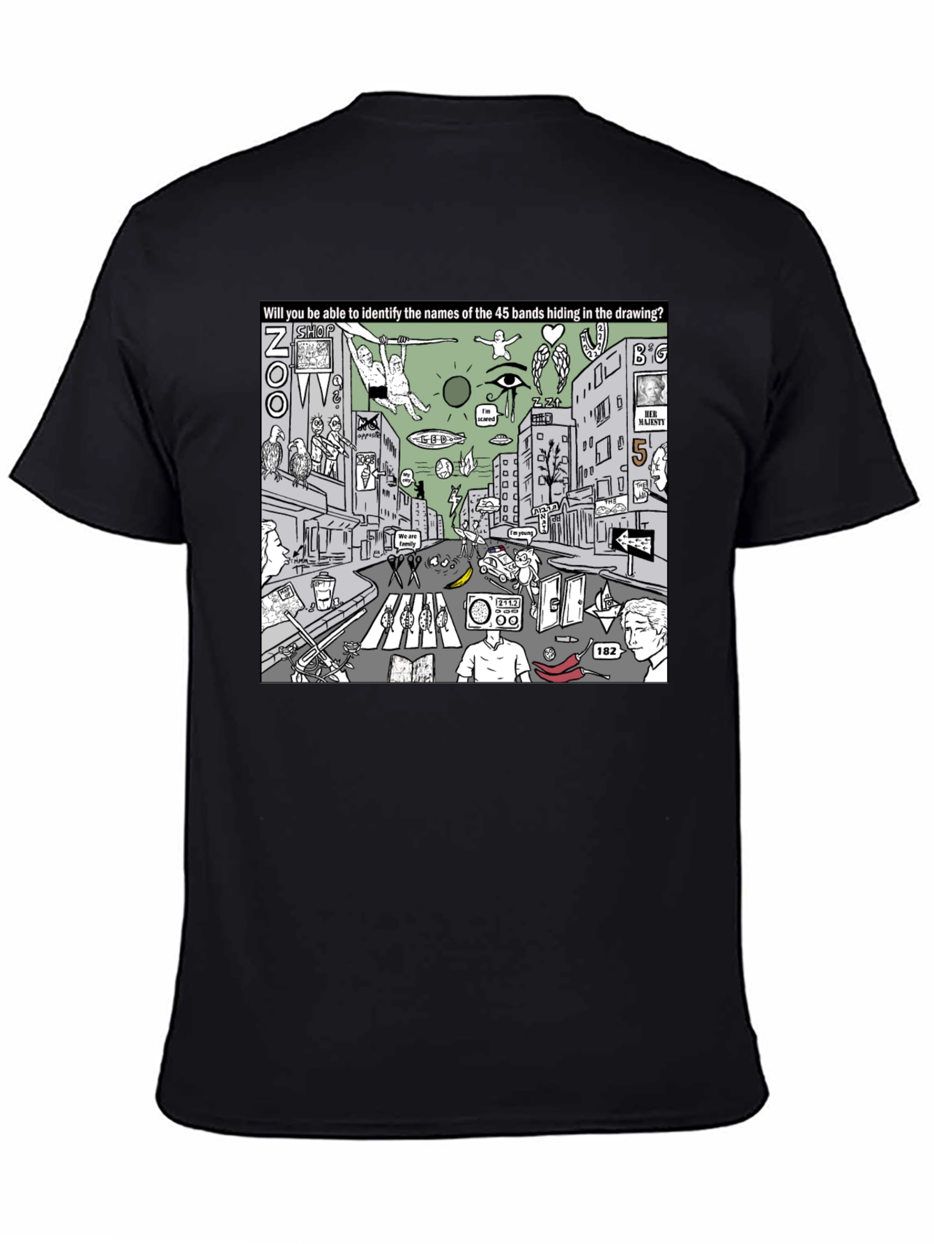 Black Band Puzzle T-Shirt view 4