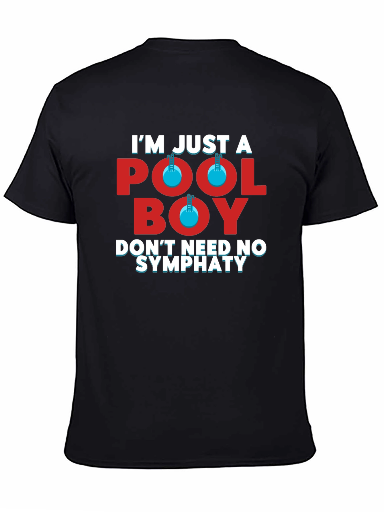 Black Pool Boy Graphic Tee - Don't Need No Sympathy view 4