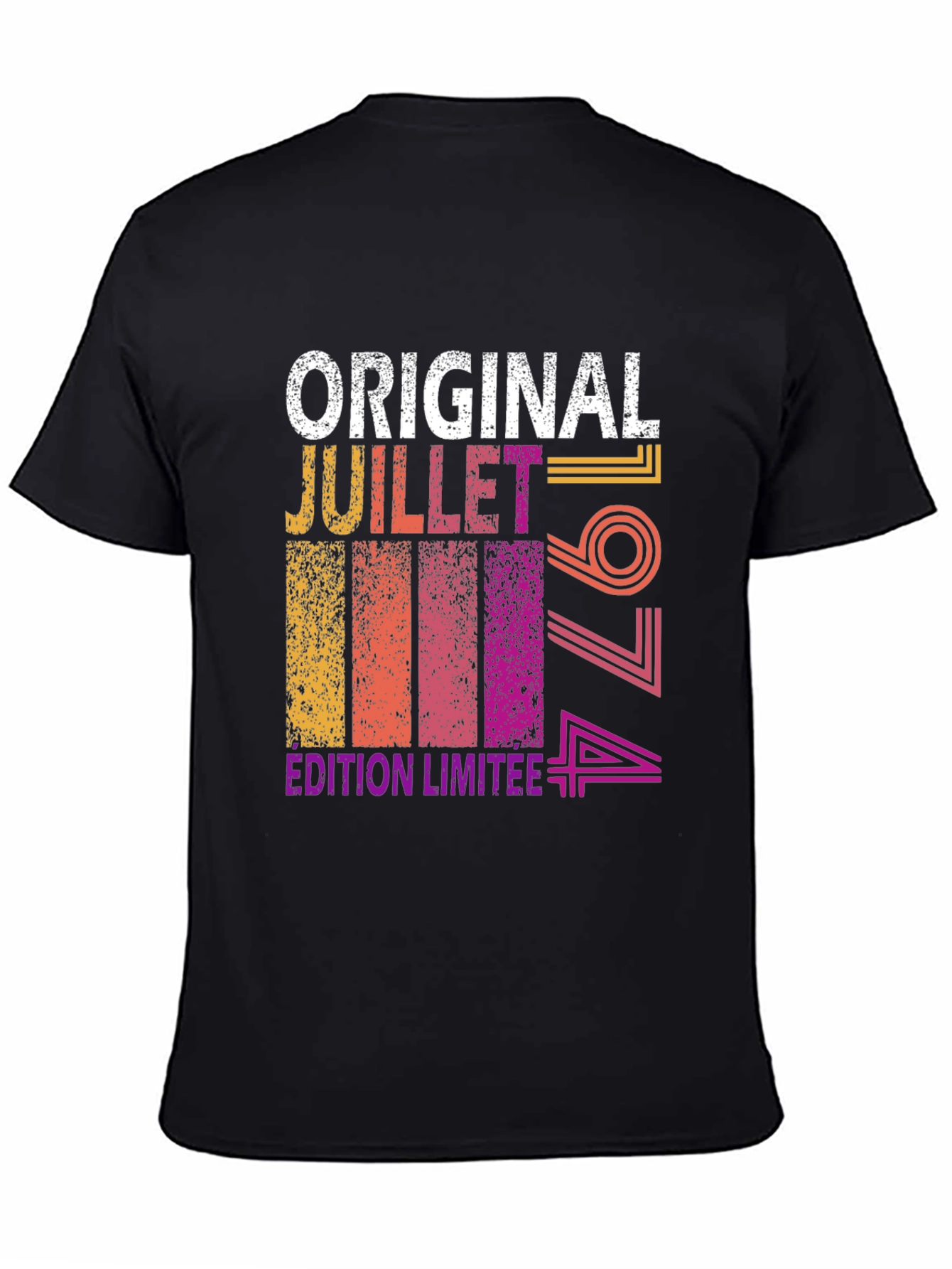 Black Original Juillet 1974 Limited Edition Tee view 4