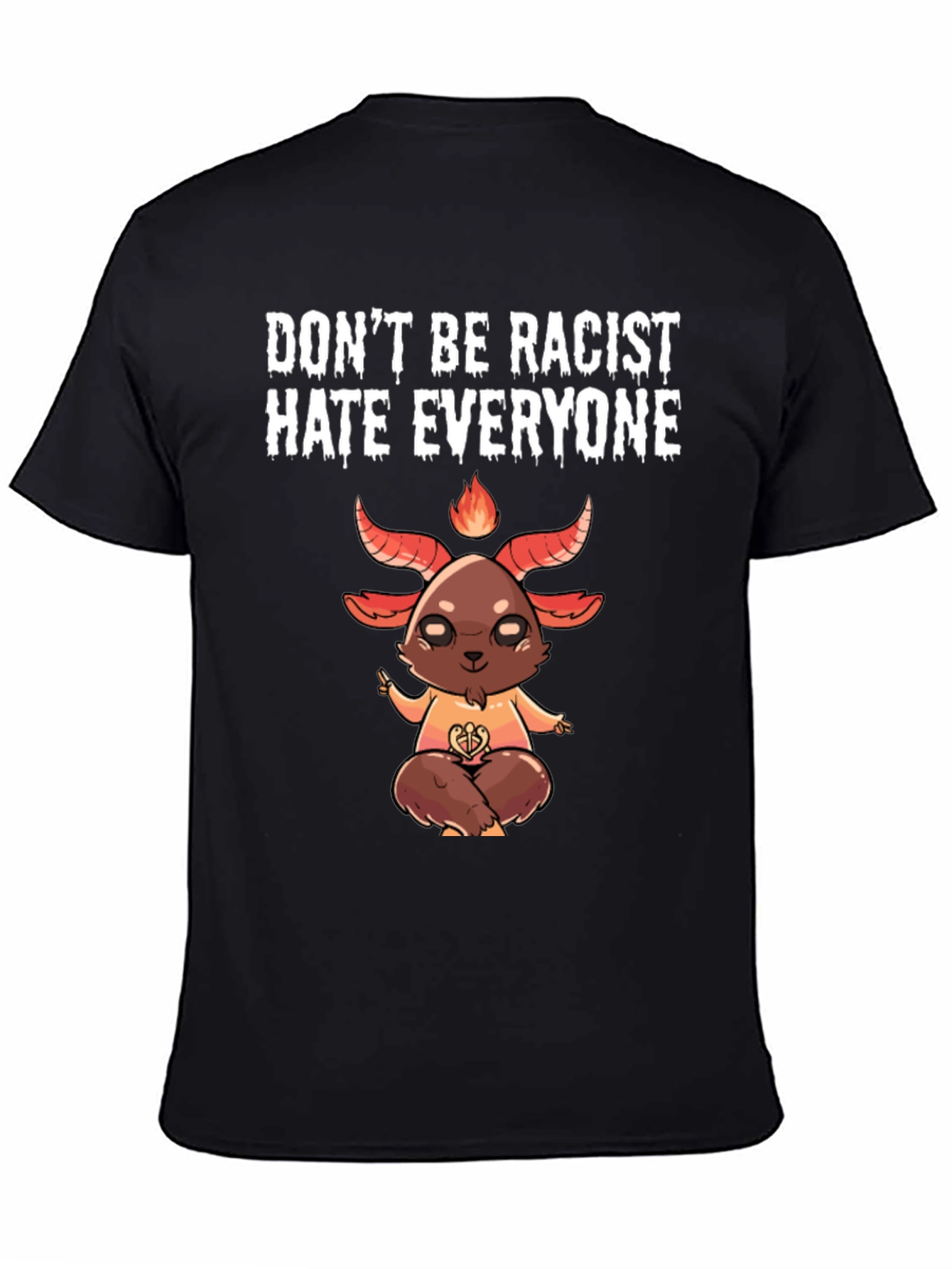 Black Don't Be Racist Hate Everyone Graphic Tee view 4