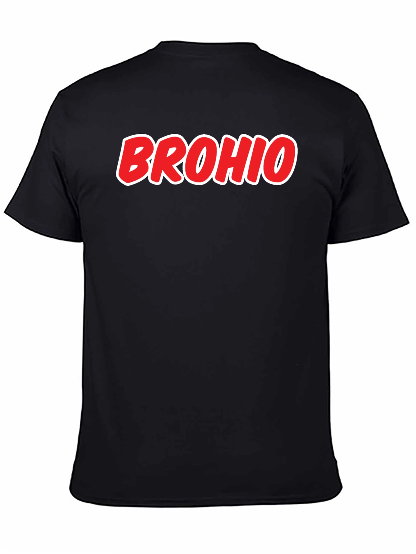 Black Brohio T-Shirt - Novelty Graphic Tee view 4