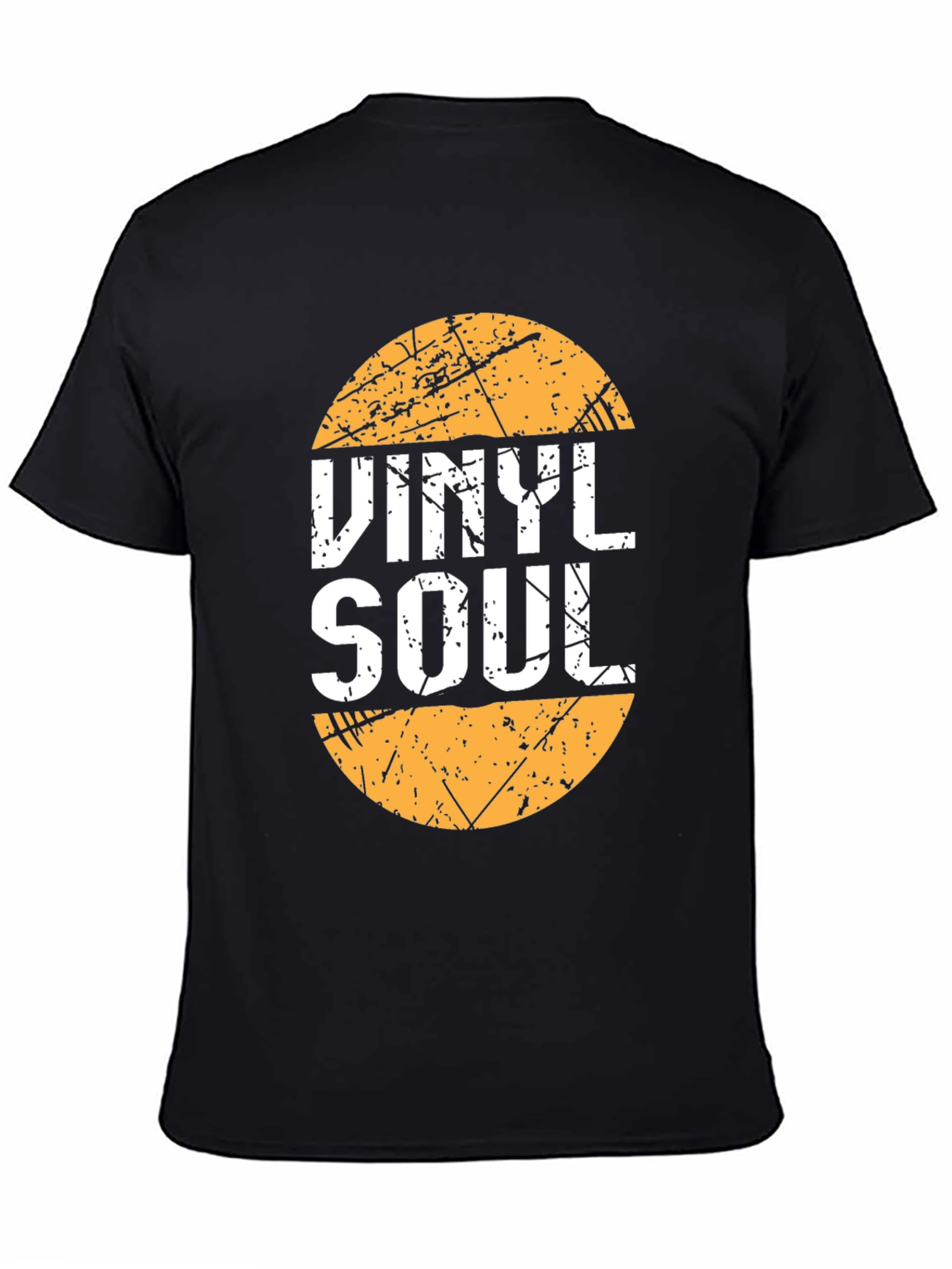 Black Vinyl Soul Graphic T-Shirt - Retro Music Tee view 4
