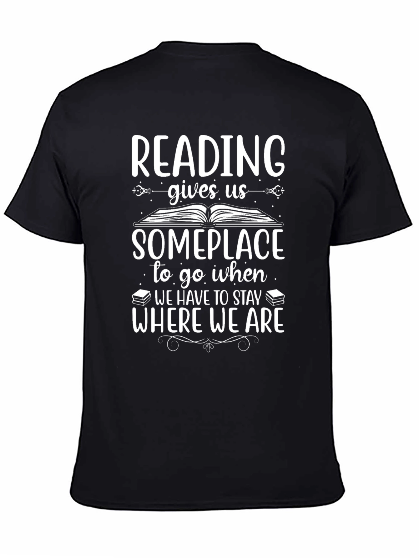 Black Reading Gives Us Someplace T-Shirt view 4