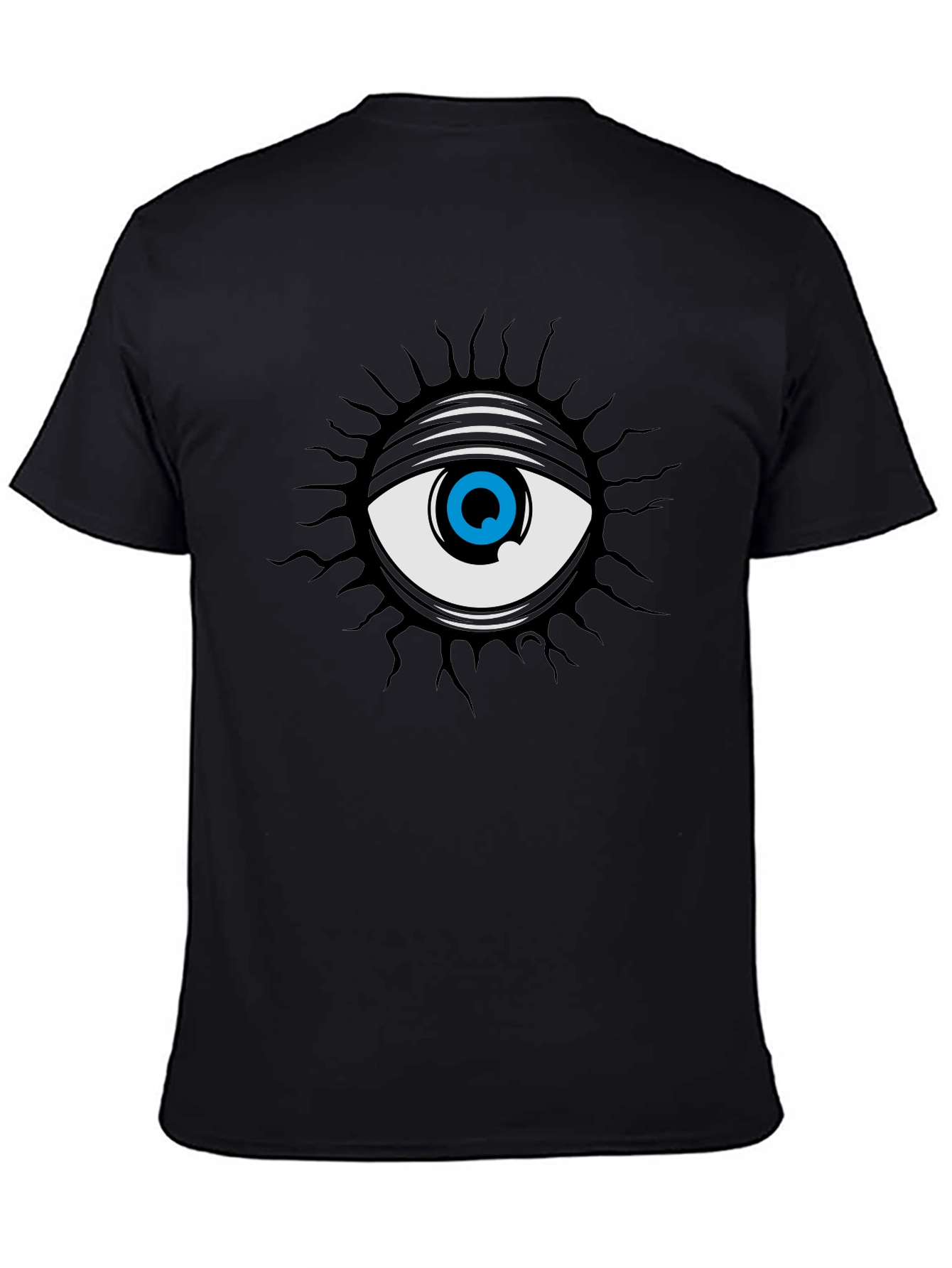 Black All Seeing Eye Graphic Tee - Black view 4