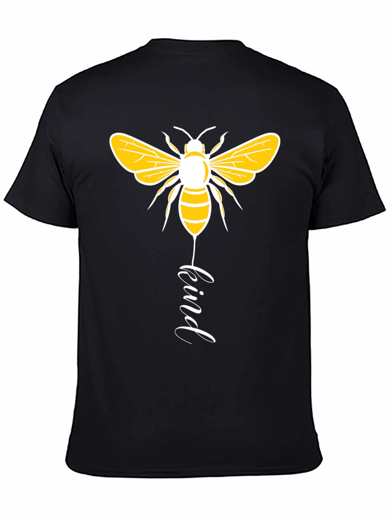 Black Bee Kind Graphic Tee - Trendy Black Shirt view 4