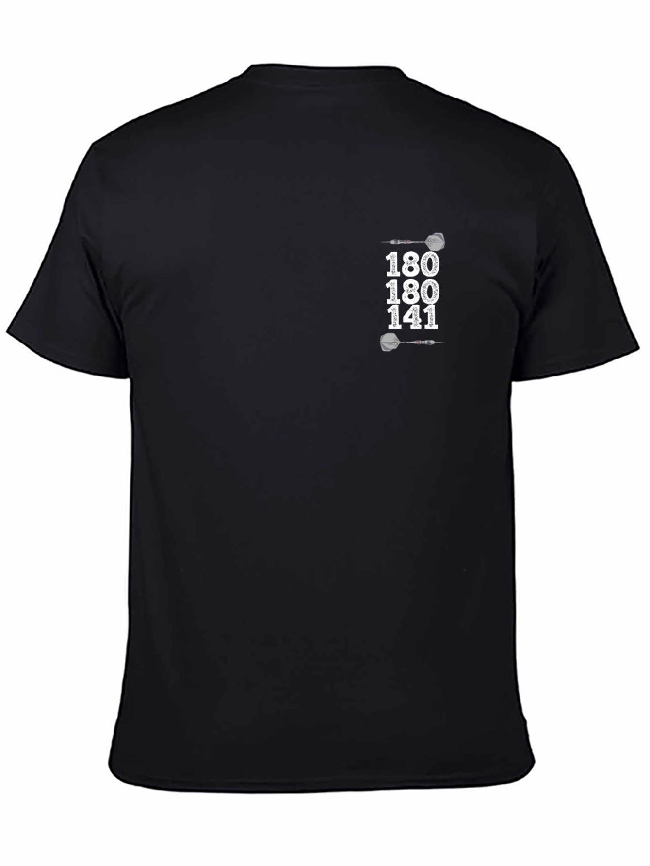 Black Darts 180 141 Graphic Black Tee view 4