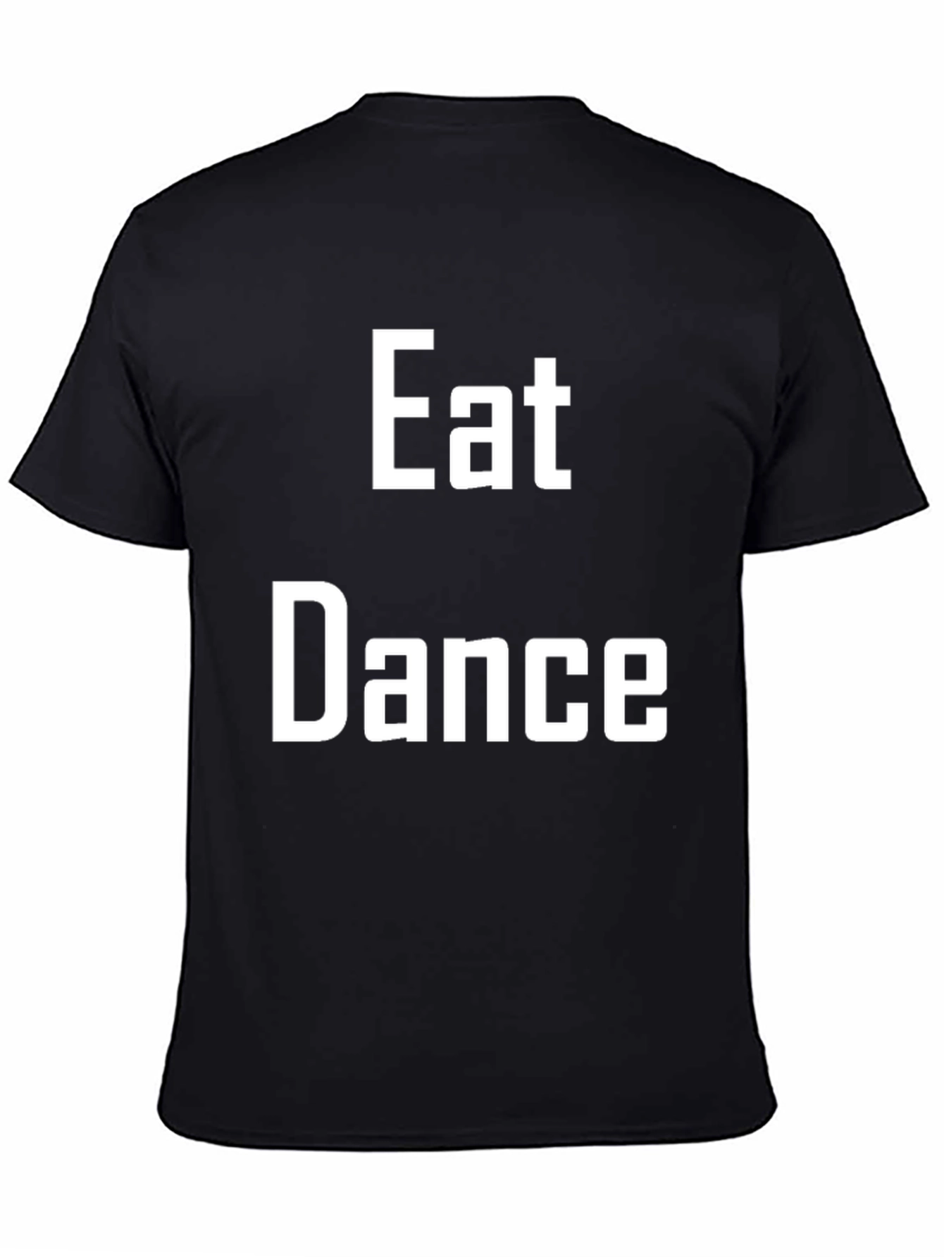 Black Eat Dance T-Shirt: Black Cotton Blend Tee view 4