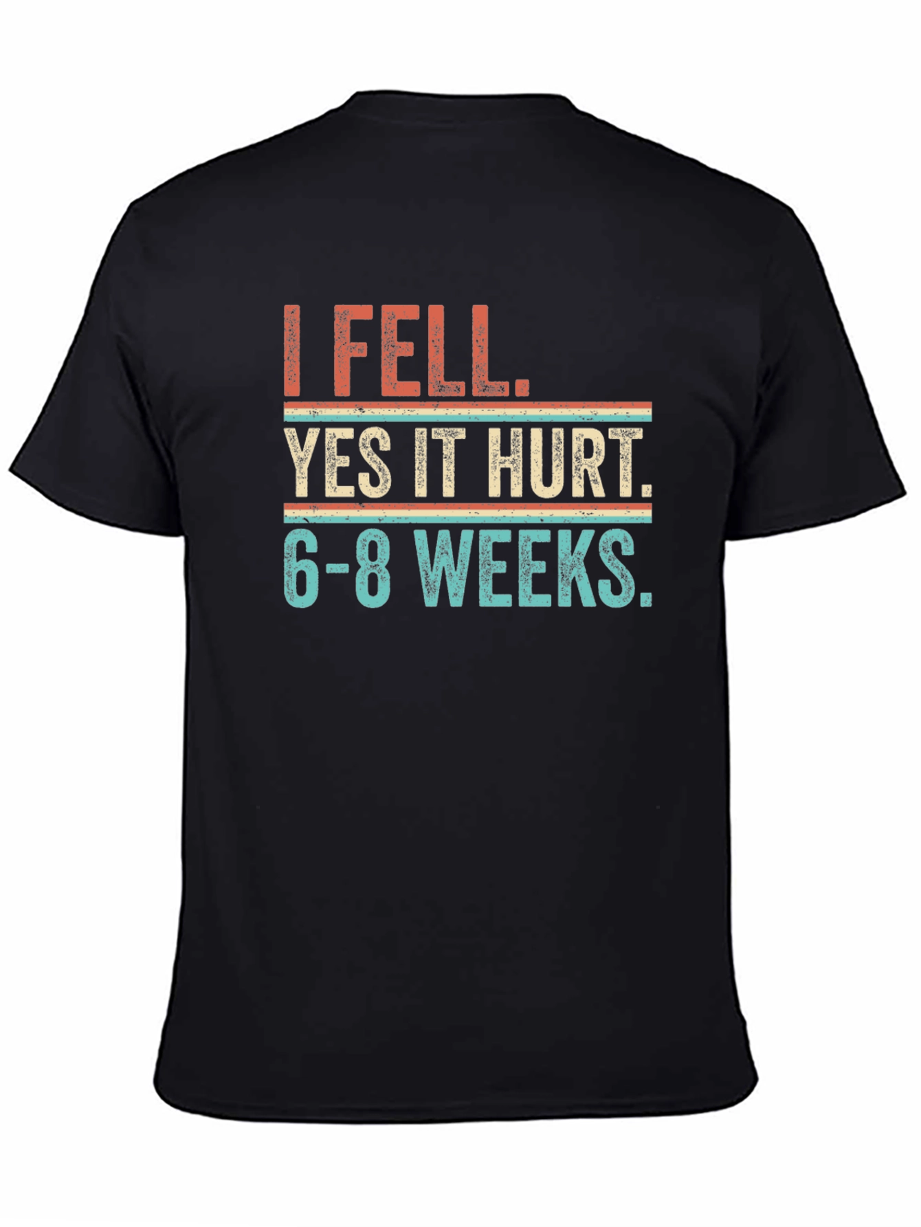 Black I Fell Yes It Hurt Graphic Tee view 4