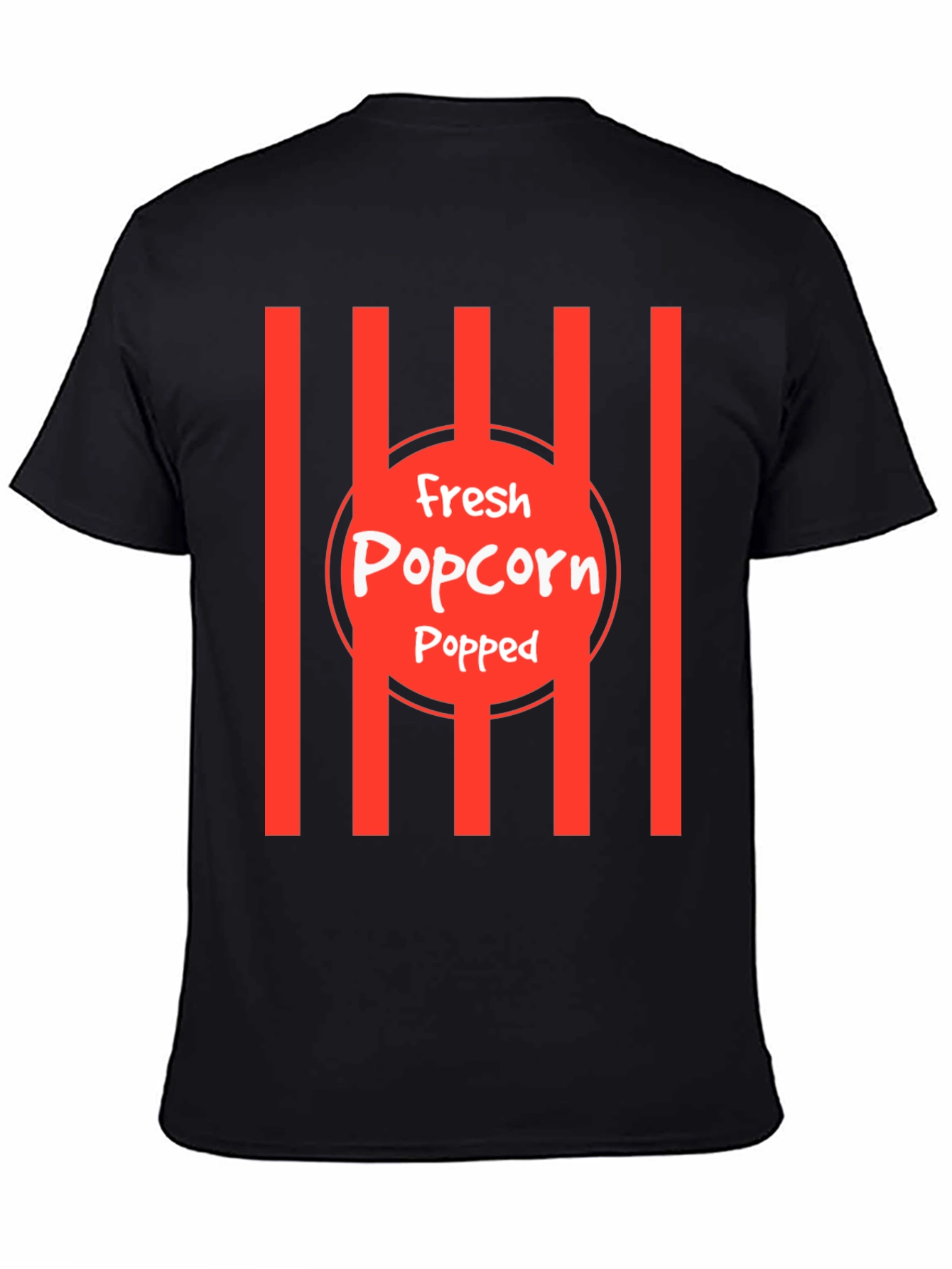 Black Fresh Popped Popcorn Graphic Tee view 4