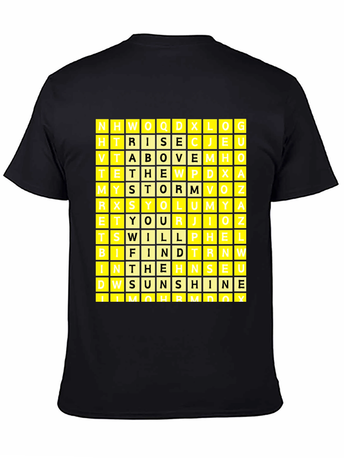 Word Search Puzzle Graphic T-Shirt - 4