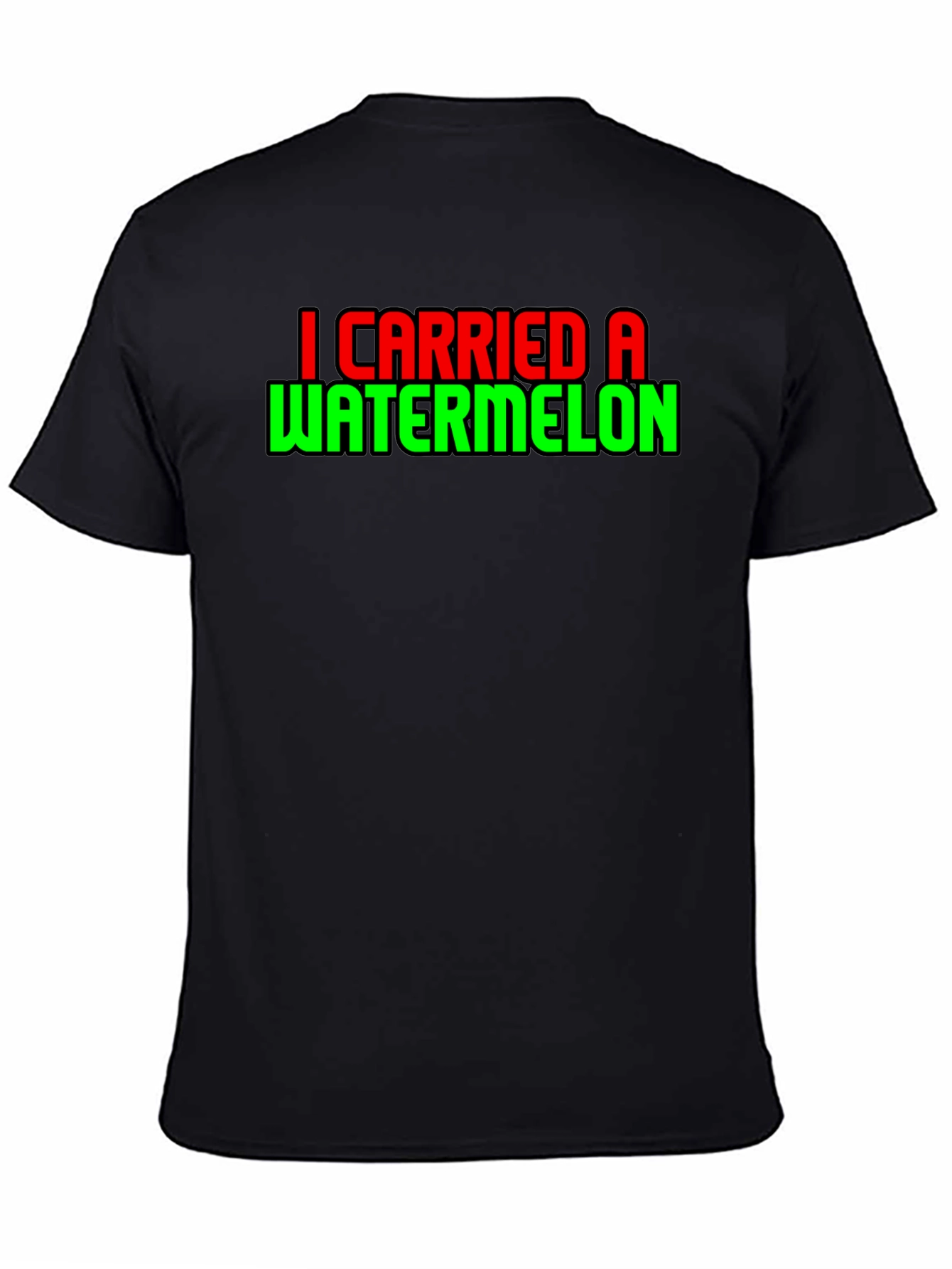 Black I Carried a Watermelon T-Shirt Funny Dance Movie Tee view 4