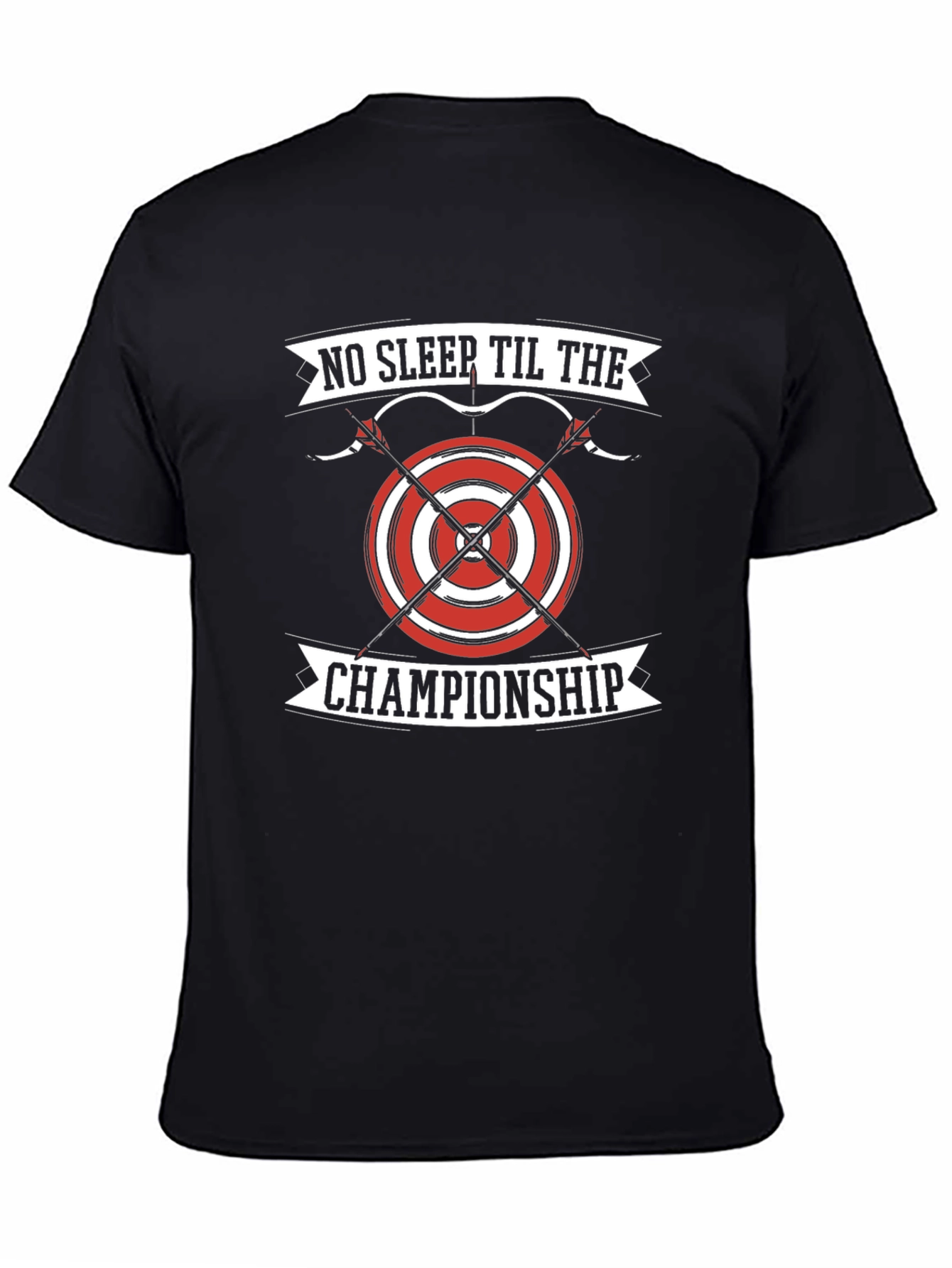 Black Archery Championship T-Shirt view 4