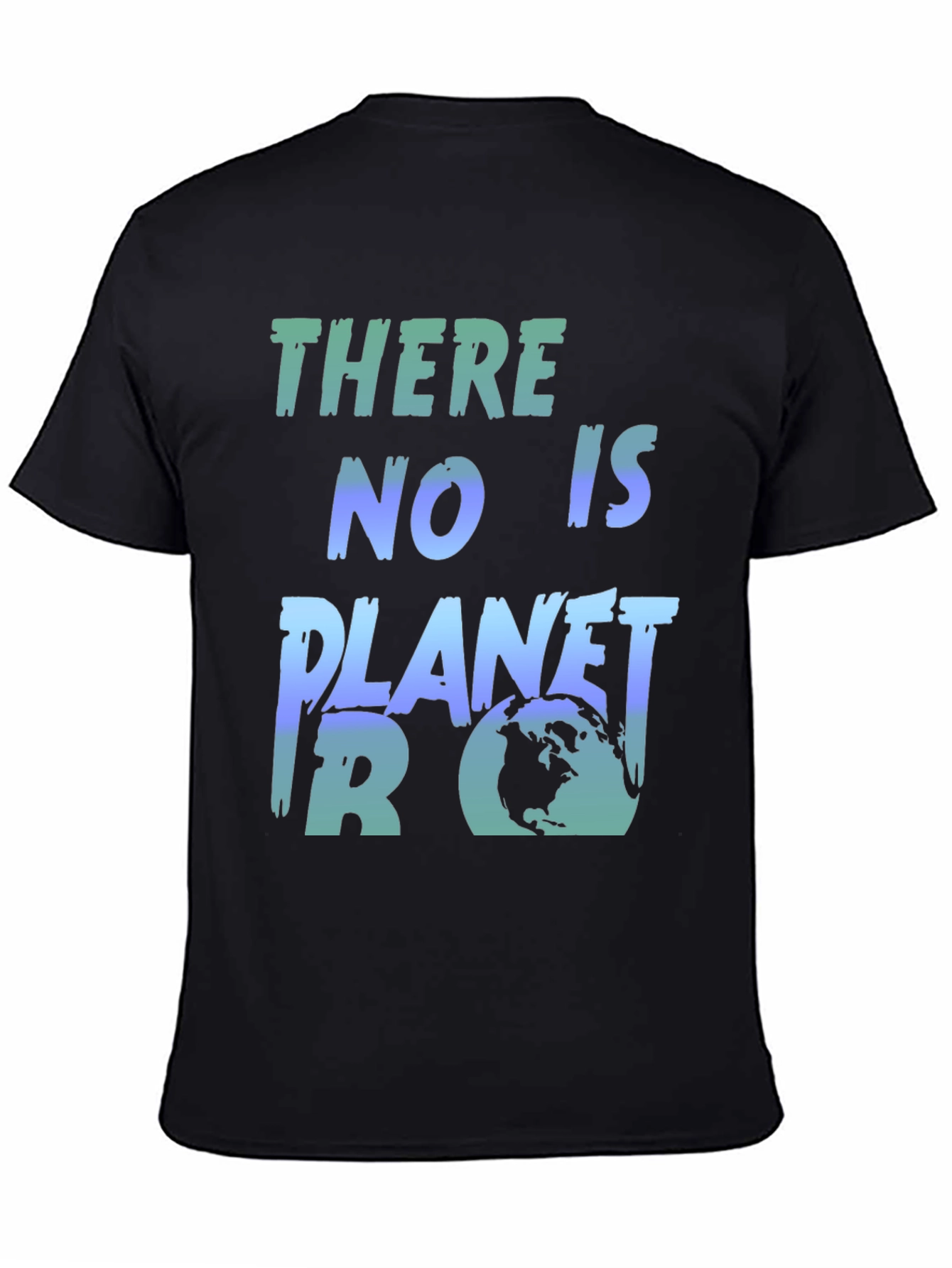 Black There is No Planet B Graphic Tee view 4