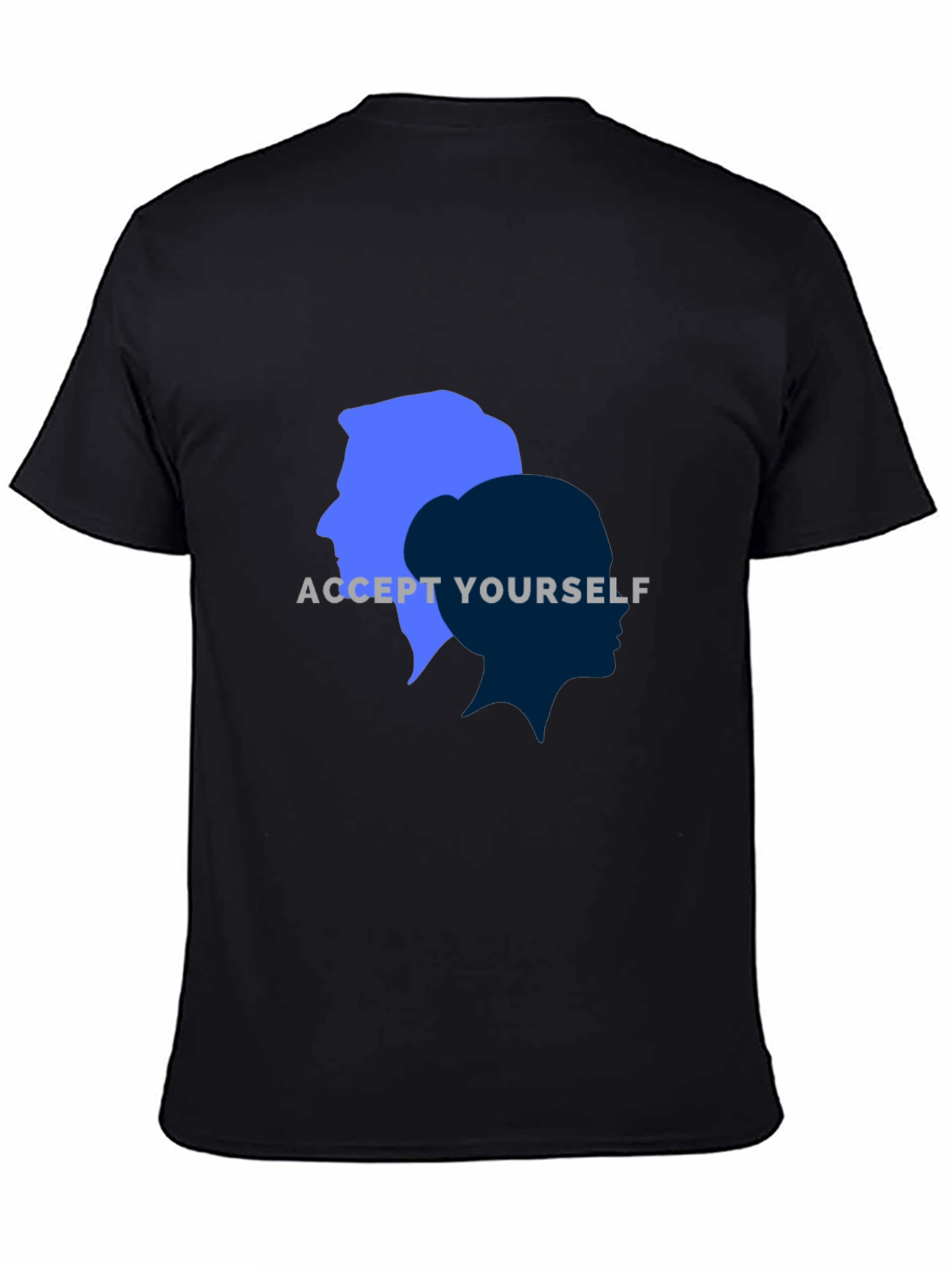 Black Accept Yourself Unisex T-Shirt view 4