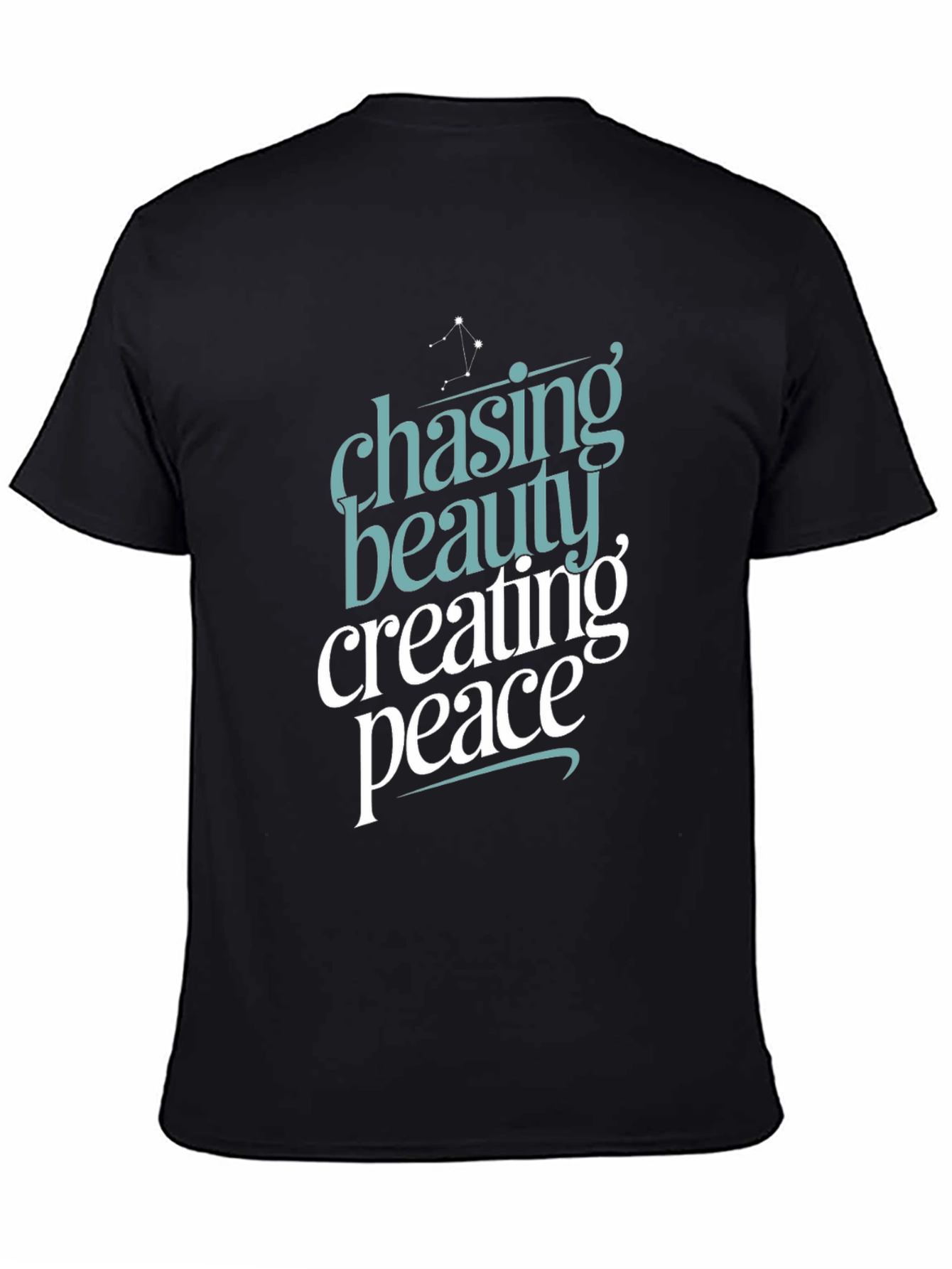 Black Chasing Beauty Creating Peace Graphic Tee view 4