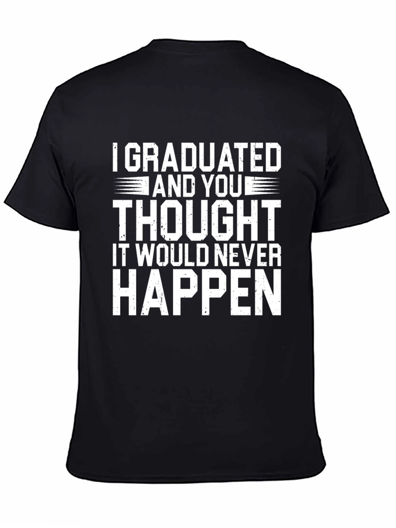 Black Graduated Sarcastic T-Shirt view 4
