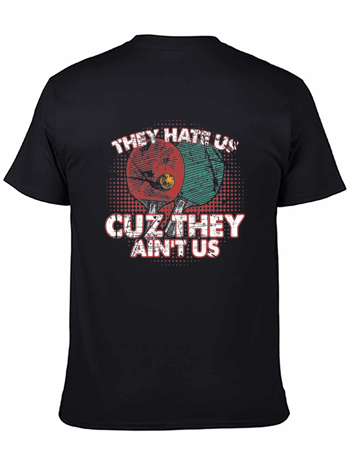 Black They Hate Us T-Shirt view 4