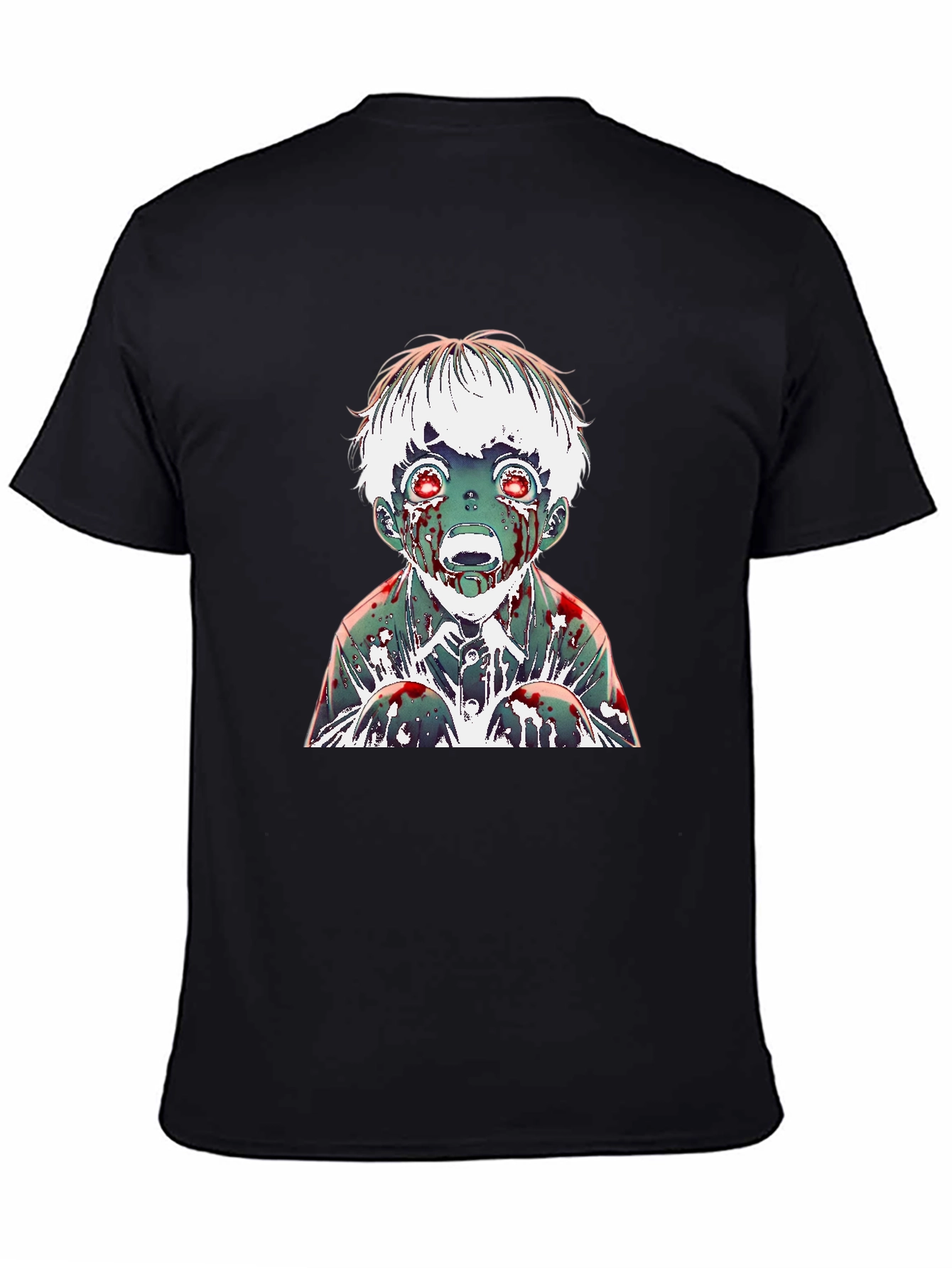 Black Zombie Boy Graphic Tee view 4