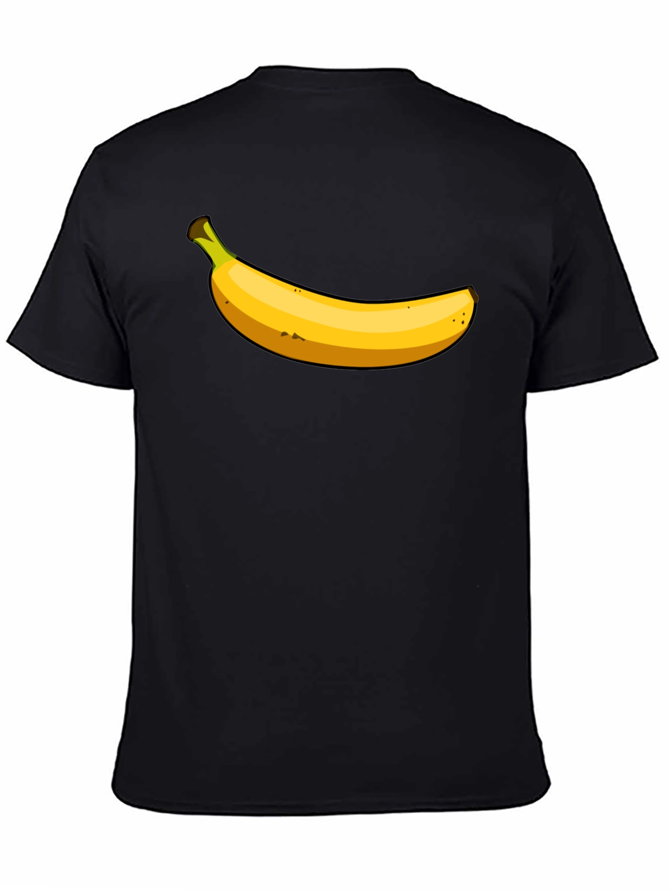 Black Banana Graphic T-Shirt - Funny Fruit Tee view 4