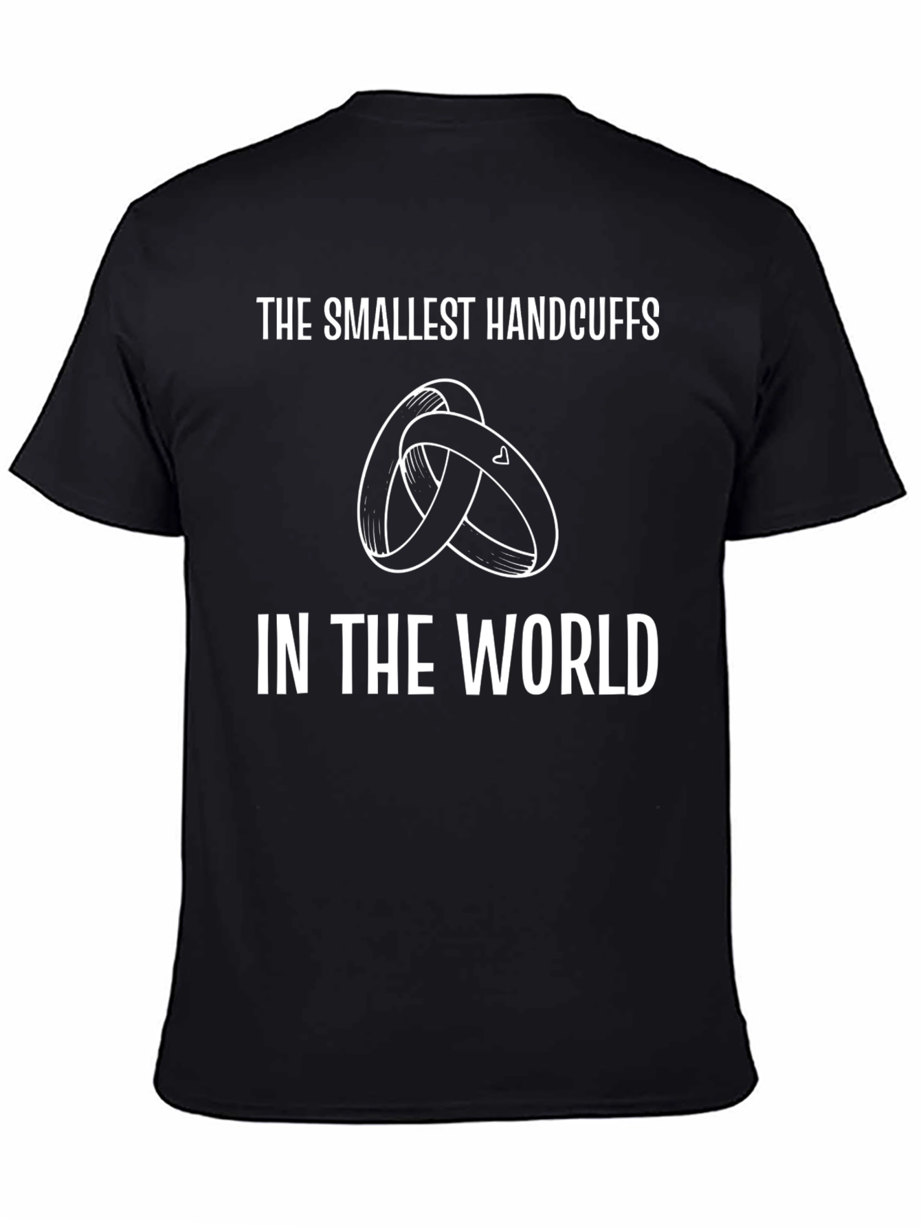 Smallest Handcuffs T-Shirt - Funny Marriage Tee - 4