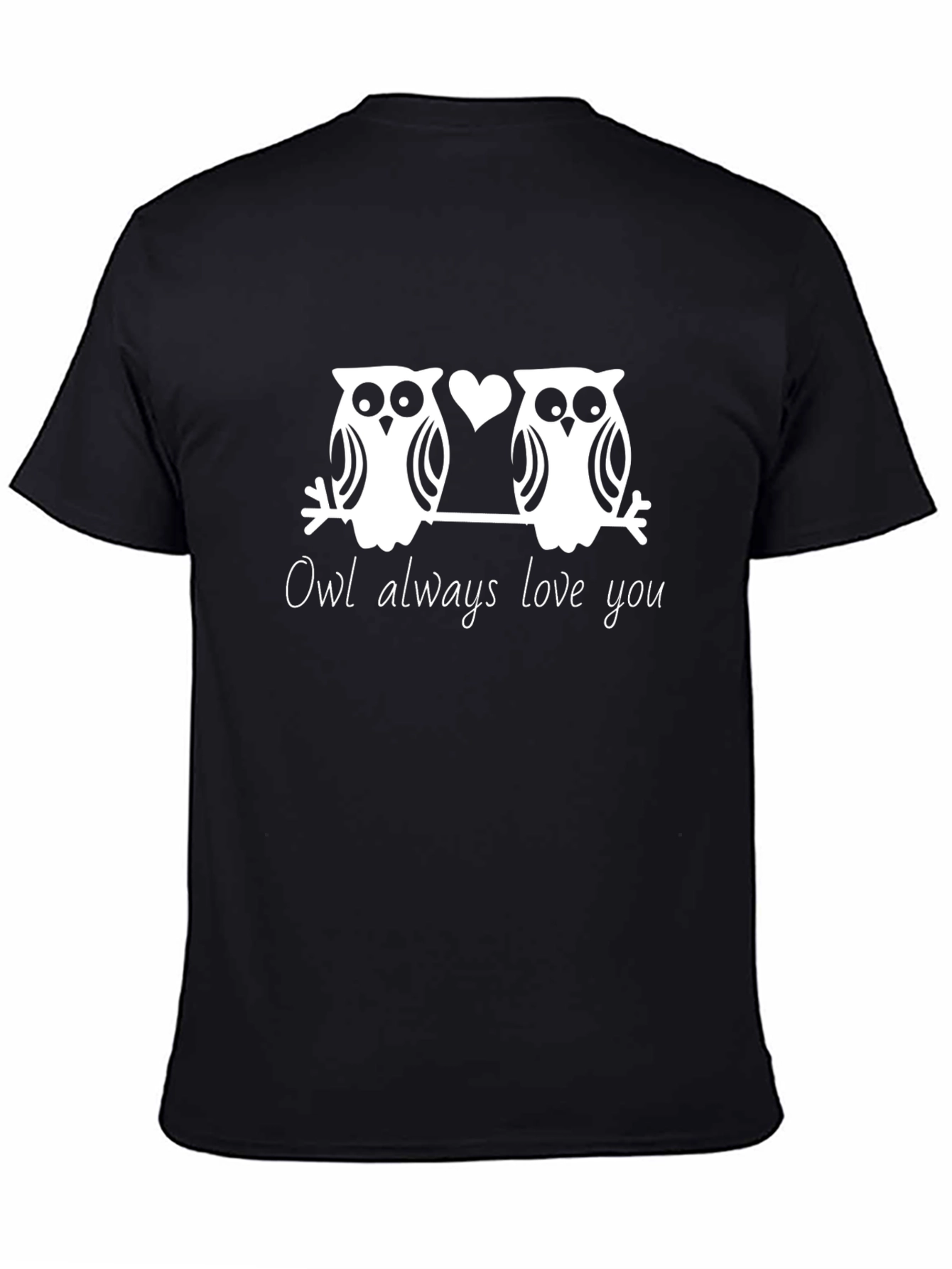 Black Owl Always Love You Graphic Tee view 4