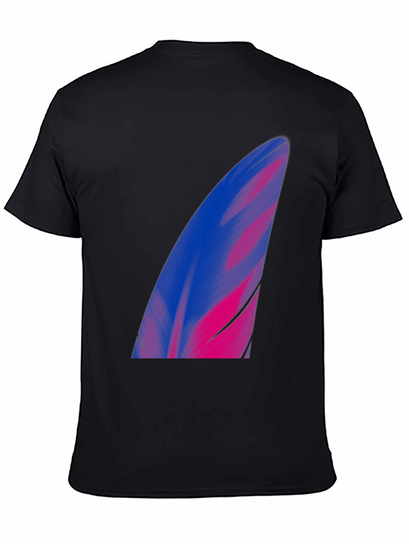 Black Surf Fin Graphic Tee - Black Cotton Blend view 4