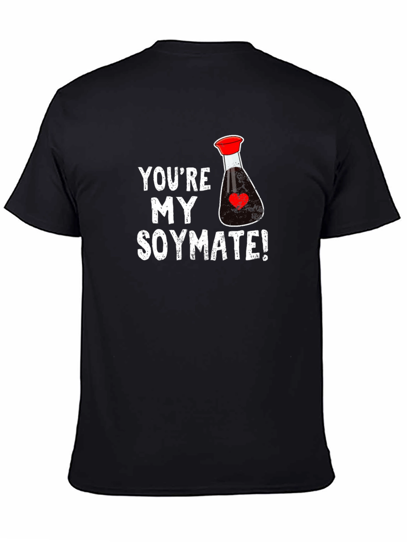 Black You're My Soymate Black Graphic Tee view 4