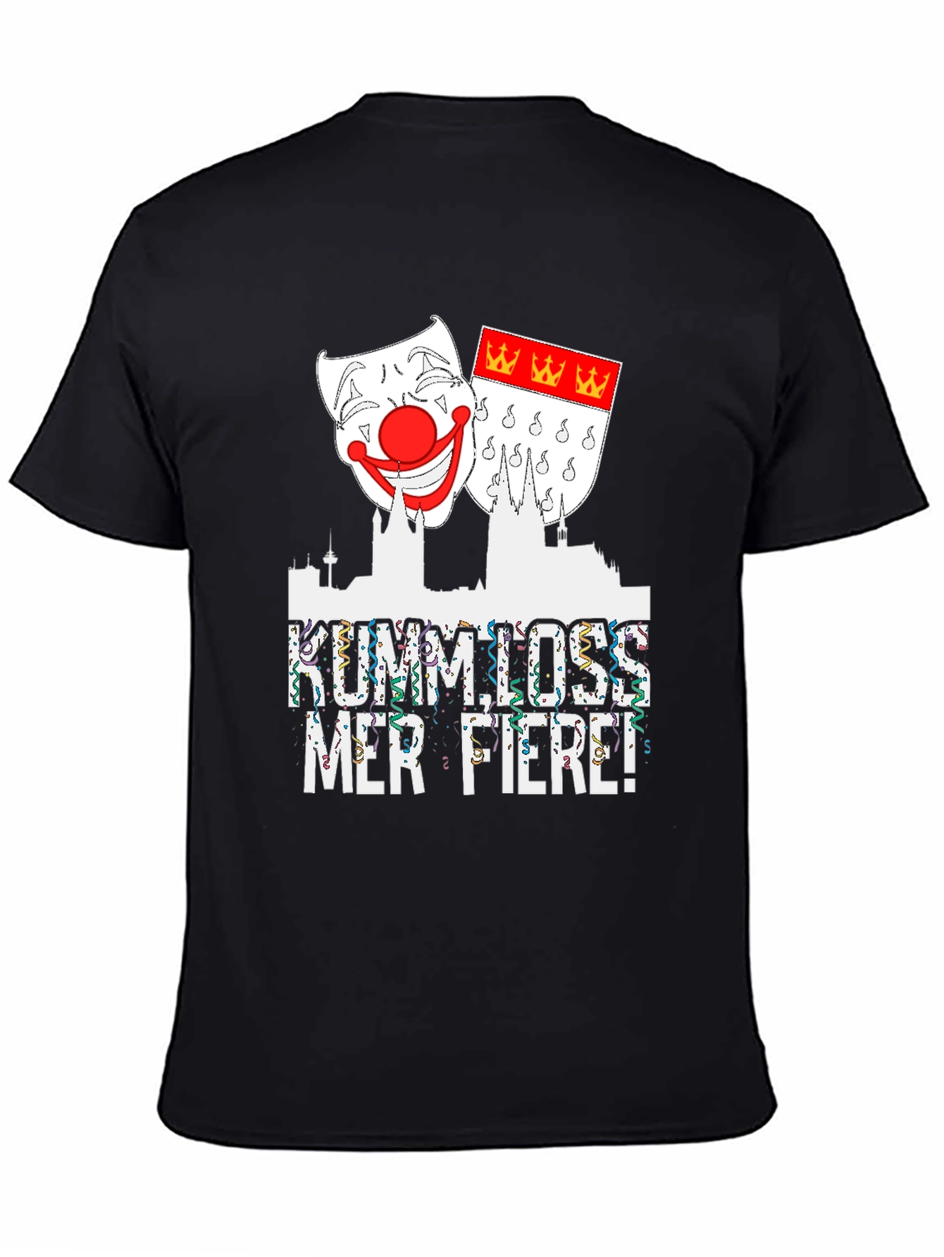 Black Kumm Loss Merfiere Black T-Shirt view 4