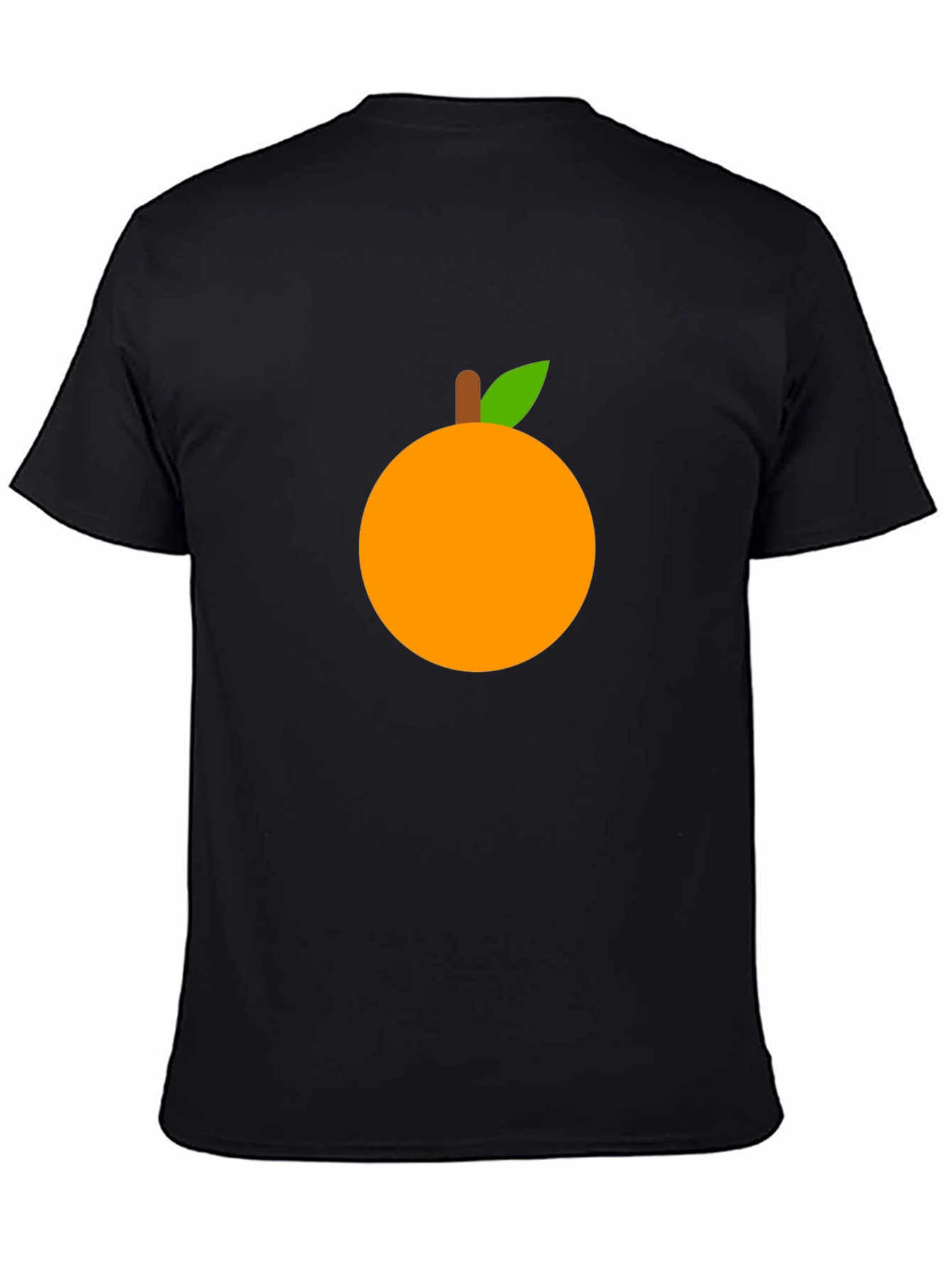 Black Orange Graphic T-Shirt - Casual Wear view 4